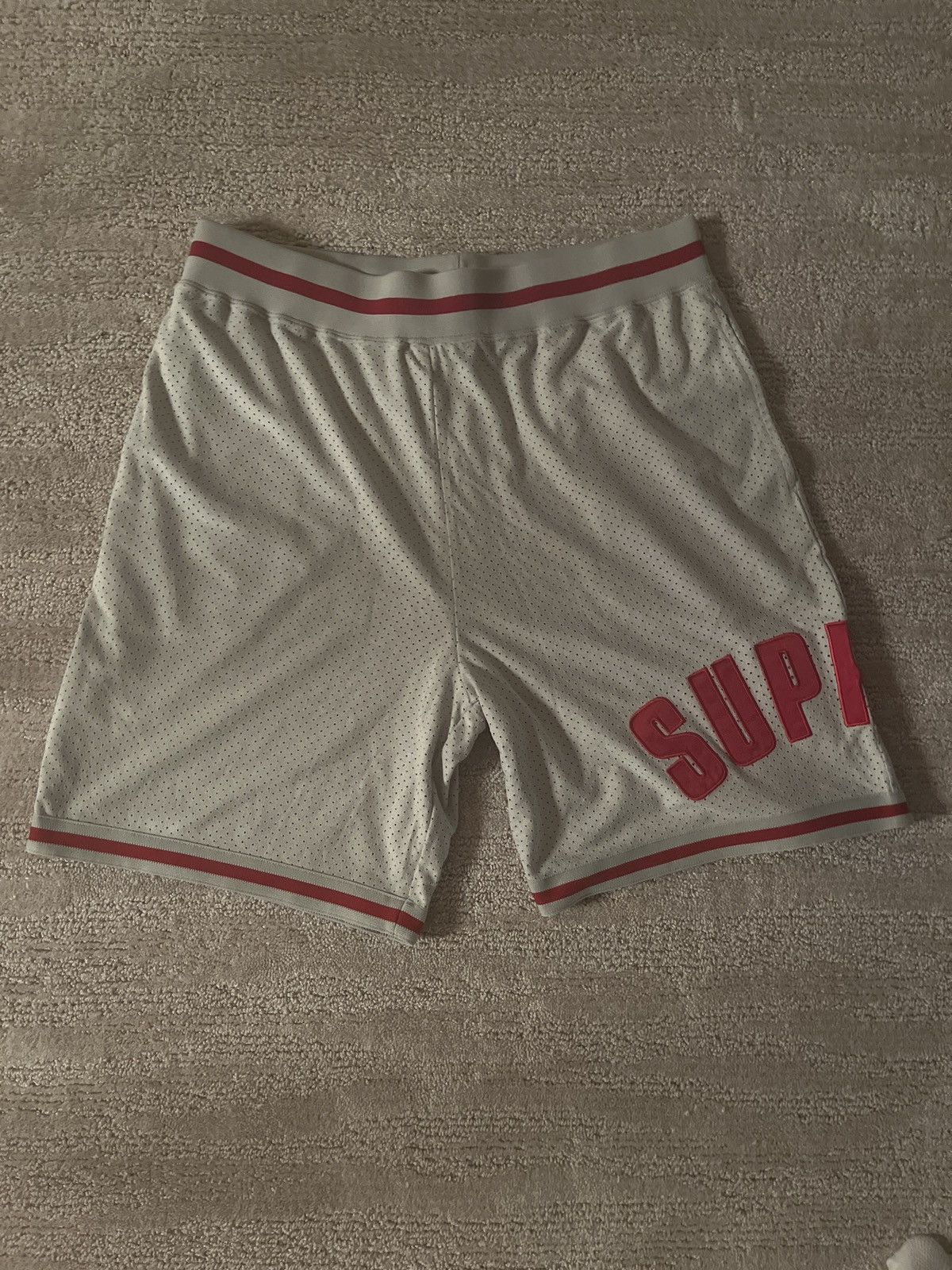 Supreme Supreme Ultrasuede Mesh Shorts in Gray Size US 32 / EU 48 - 1 Thumbnail