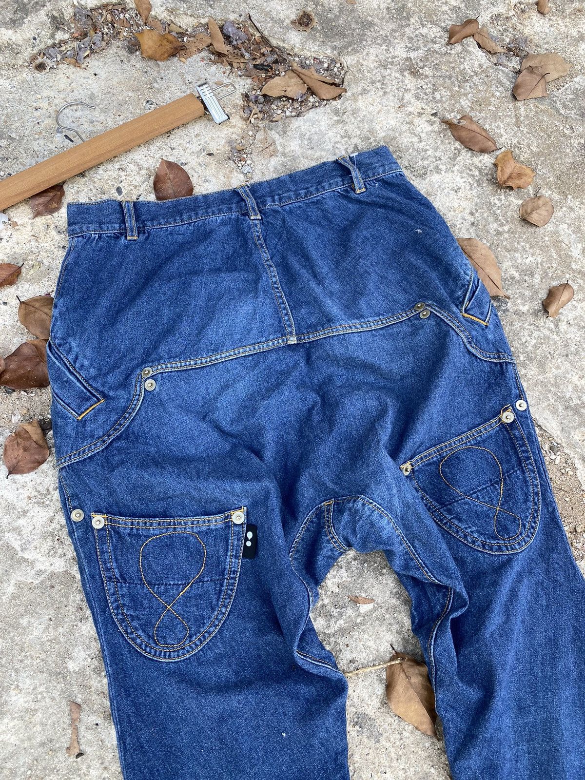 mercibeaucoup 🔥 Very Rare 🔥 Vintage Mercibeaucoup Denim Pant Issey Miyake Size US 31 - 1 Thumbnail