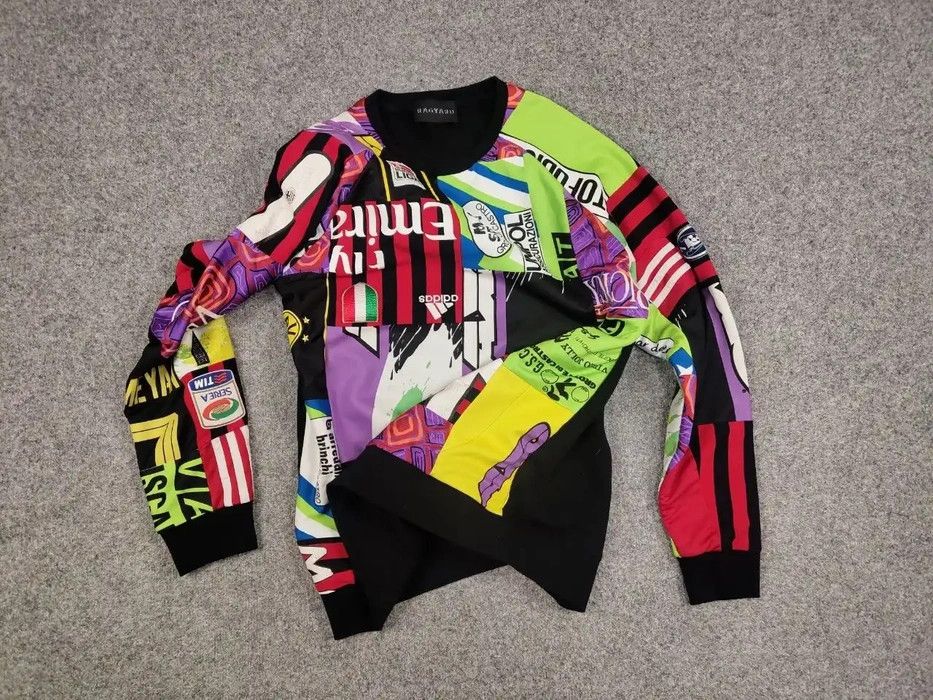 Handmade Rare Ragyard Handmade Aut football patchwork Sweatshirt Size US L / EU 52-54 / 3 - 5 Thumbnail