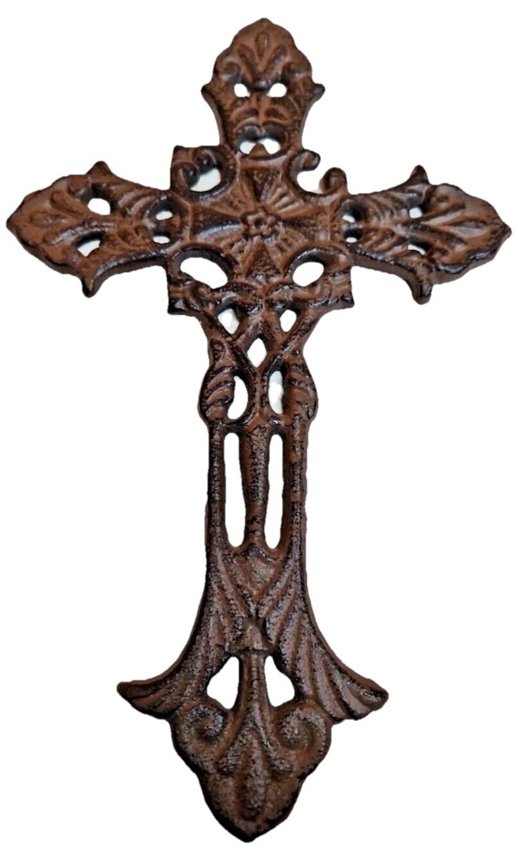 Vintage Vintage Cast Iron Gothic Aged Metal Cross Celtic Medieval Re Size ONE SIZE - 1 Thumbnail
