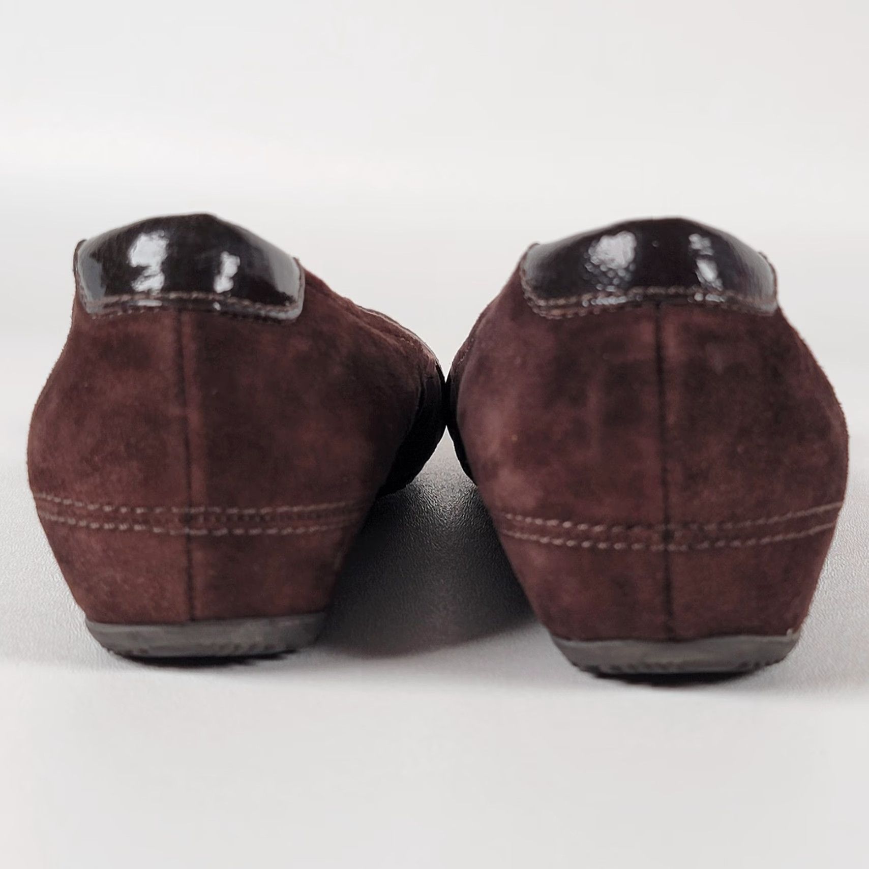 Ecco ECCO Womens Boullion Button Brown Suede Slip On Ballet Flats - 8 US / 39 EU - Casual Women Shoes, Brown, Solid, Round Toe, Flat Heel, Medium Width Size US 8 / IT 38 - 6 Thumbnail