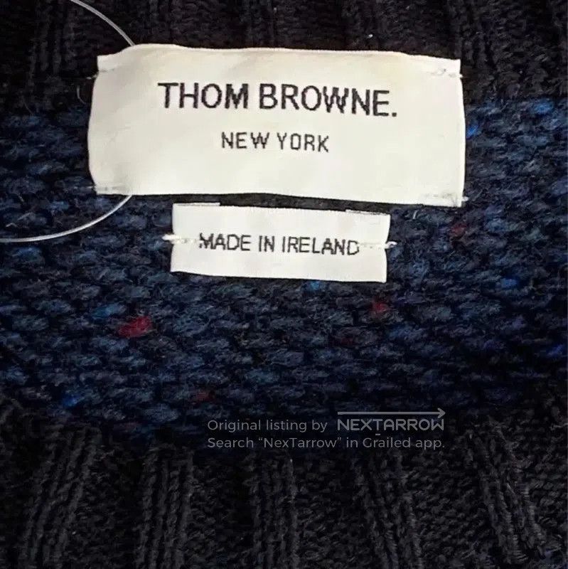 Thom Browne Thom Browne Color-Block Cotton Blend Pullover Sweater . Size US M / EU 48-50 / 2 - 4 Thumbnail