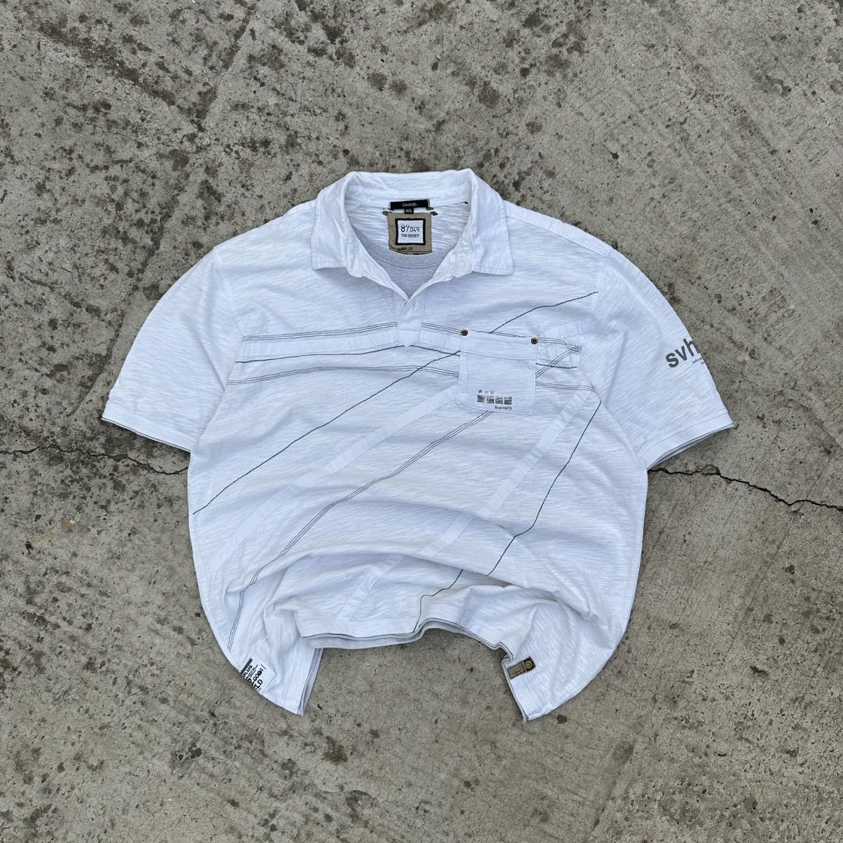 George Vintage Japan Polo George Avant-garde Size 2XL Y2K 00s USA Size US XXL / EU 58 / 5 - 1 Thumbnail