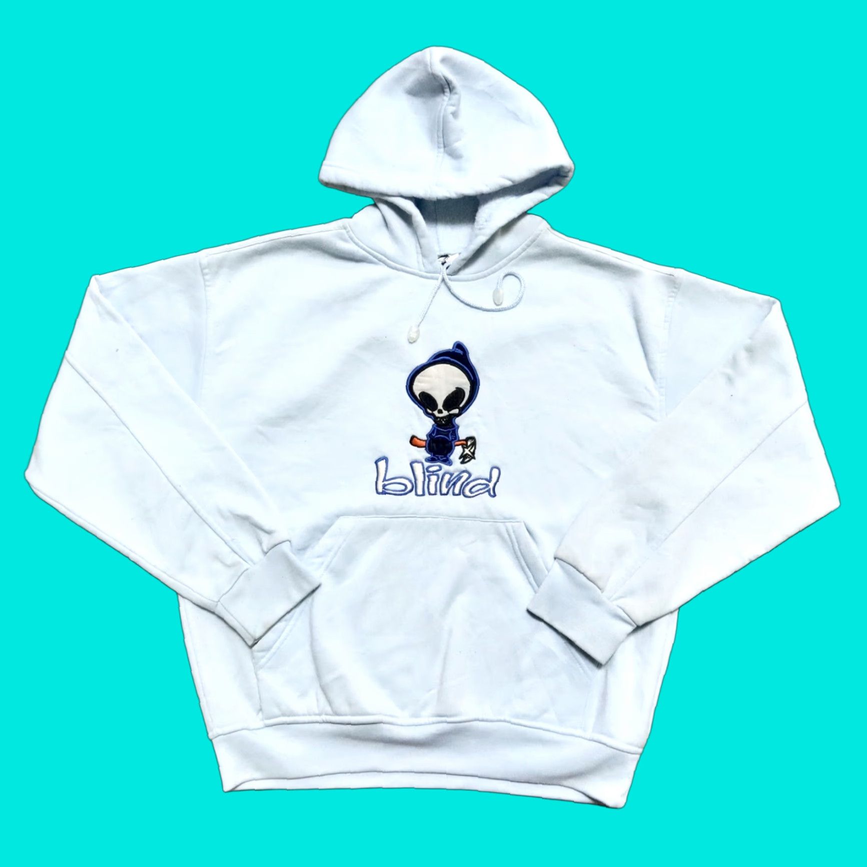 Blind Skateboards VINTAGE Blind Skateboards Hoodie Sweatshirt Shirt Men S Blue 90s Skate Size US S / EU 44-46 / 1 - 1 Thumbnail