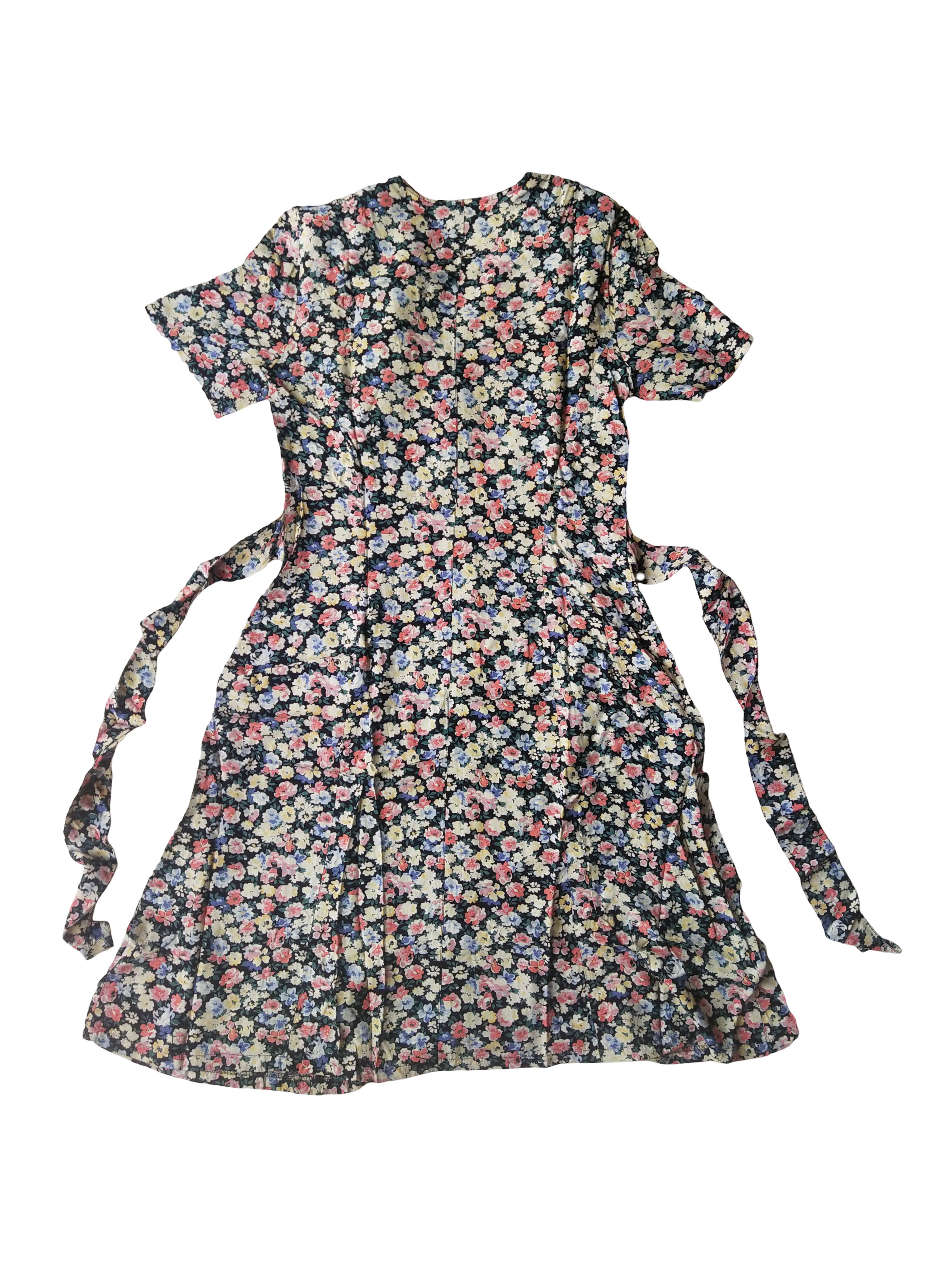 Gerard Darel Vintage 90s Gerard Darel Floral Button Down Tea Dress France Size M / US 6-8 / IT 42-44 - 6 Thumbnail