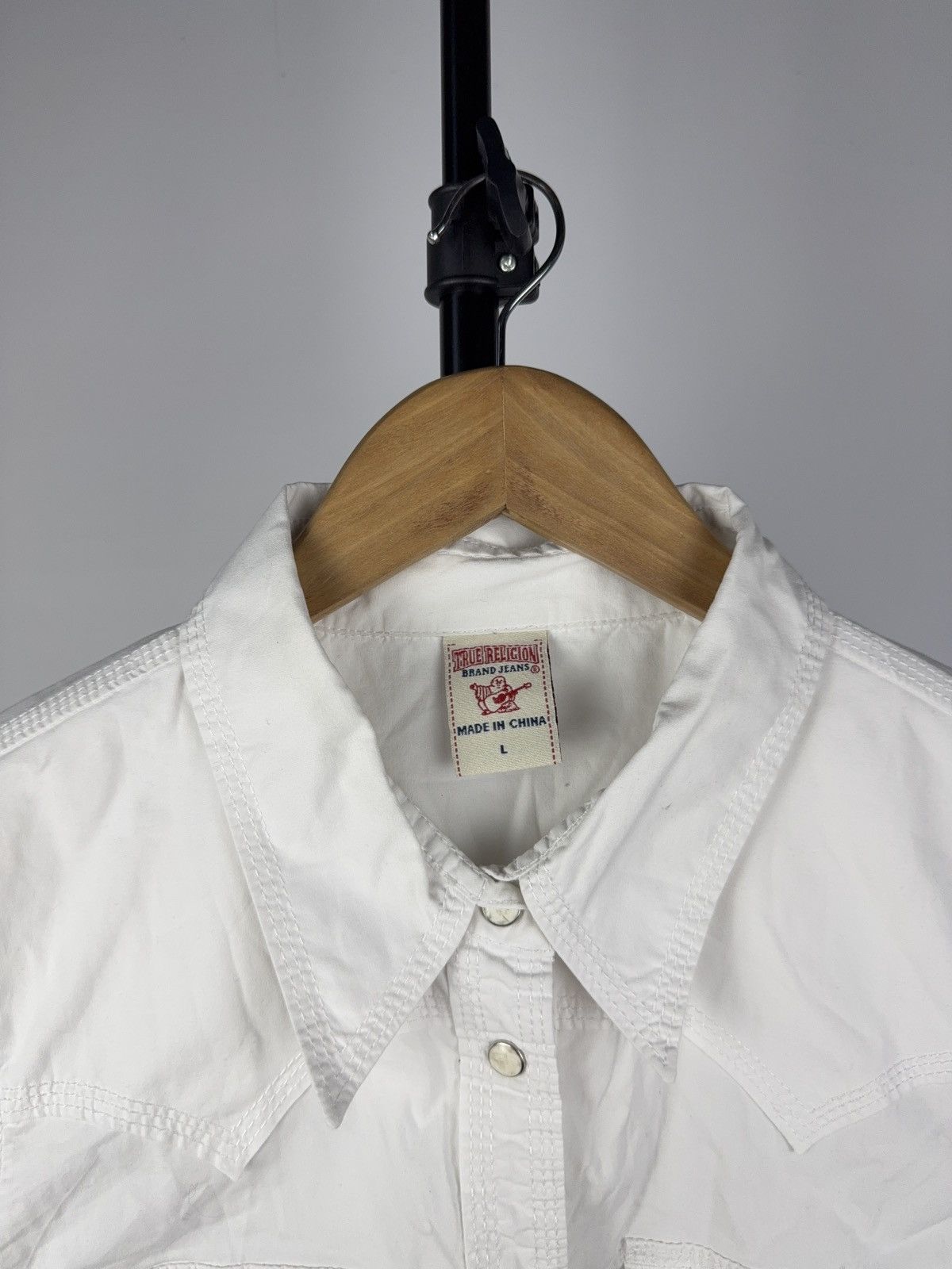 True Religion Y2K True Religion Western White Shirt Snap Button Size L / US 10 / IT 46 - 3 Thumbnail