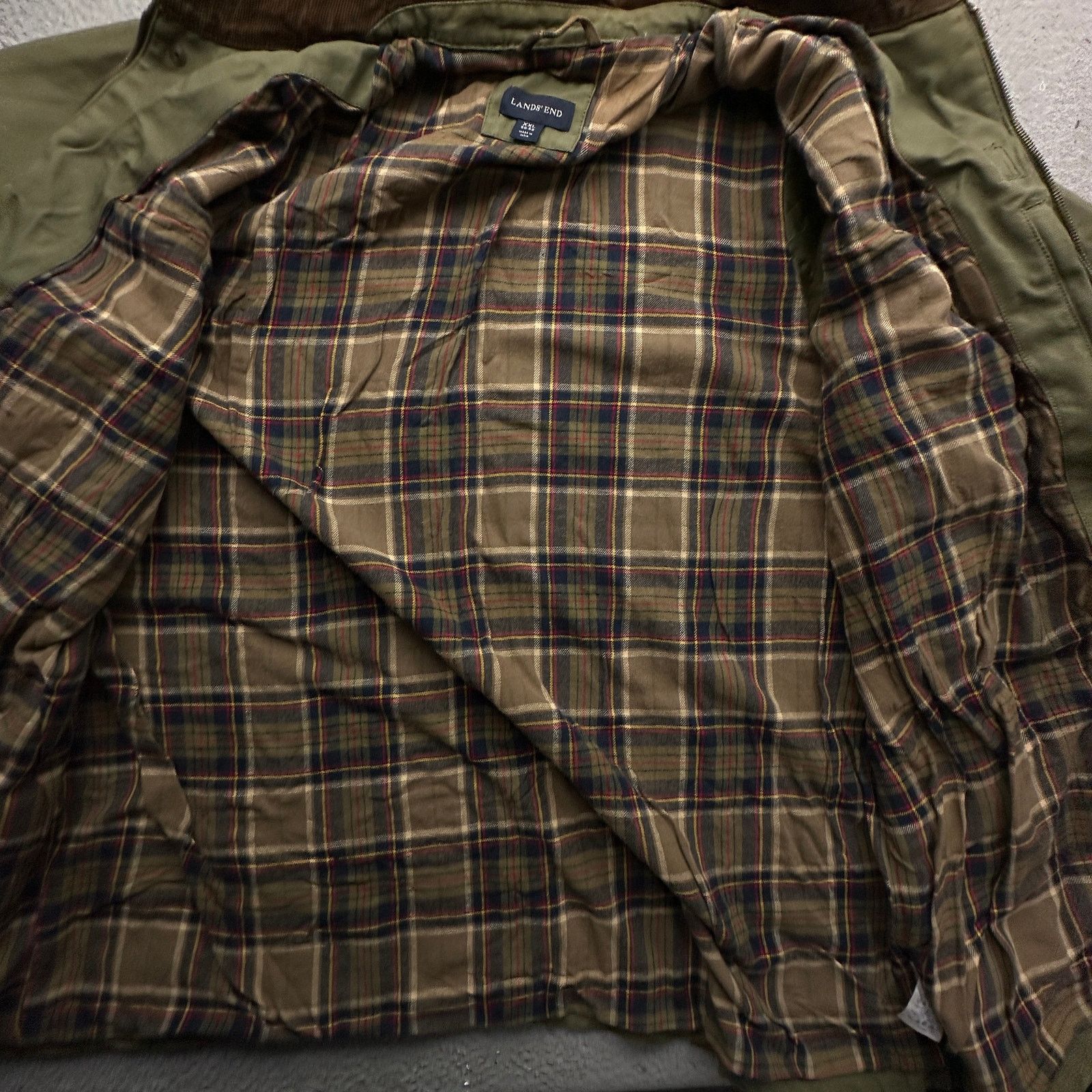 Lands' End Lands End Duck Canvas Lined Chore Work Coat Jacket Mens XXL Size US XXL / EU 58 / 5 - 10 Thumbnail