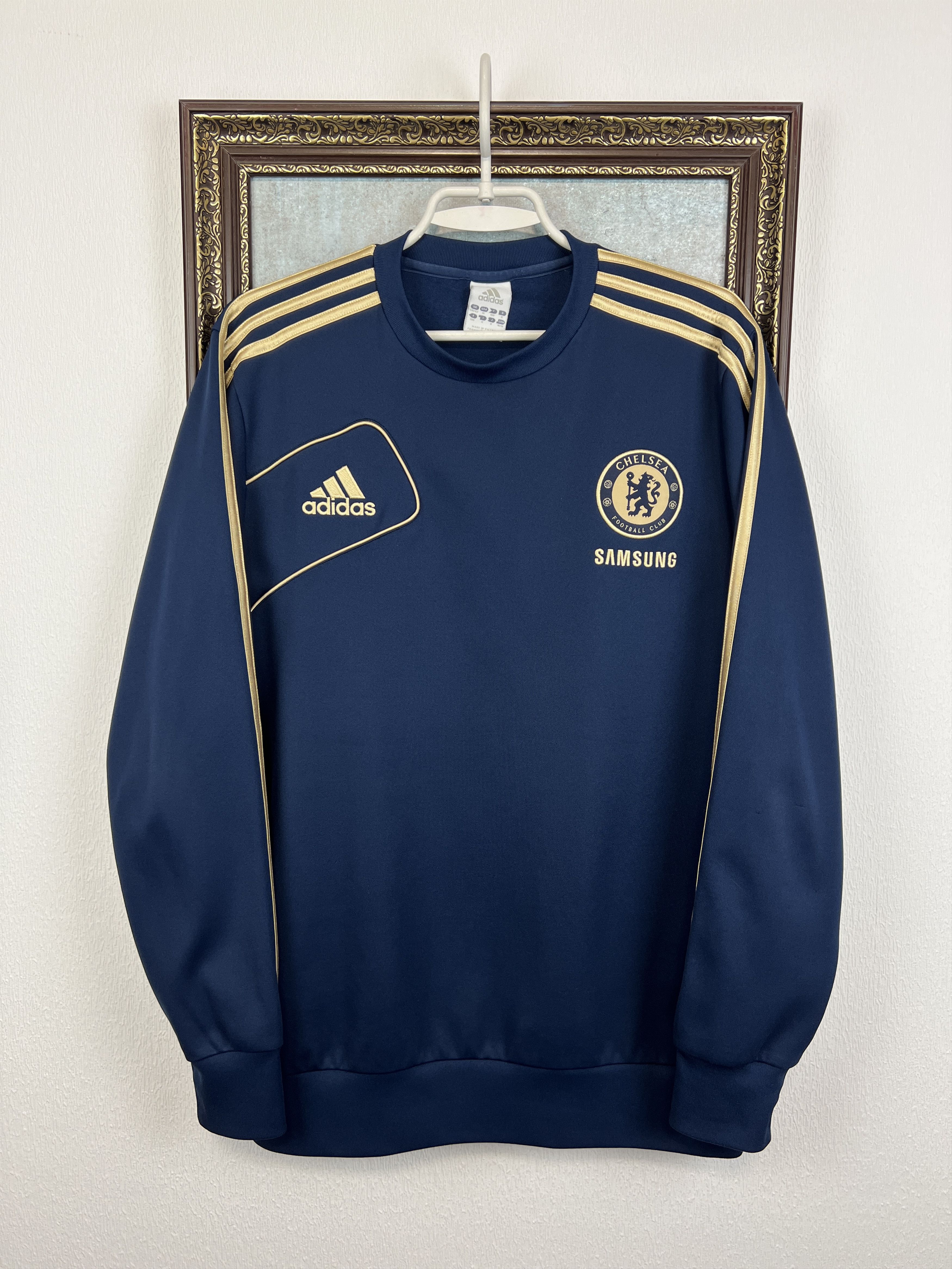 Adidas Vintage Chelsea Football Sweatshirt Soccer Jacket Rare Size US M / EU 48-50 / 2 - 1 Thumbnail