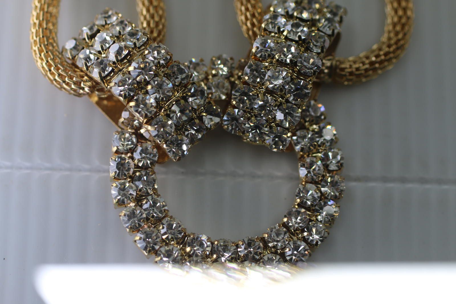 The Unbranded Brand Vintage Gold Tone Multi Necklace Rhinestone Circle Pendant Size ONE SIZE - 4 Thumbnail