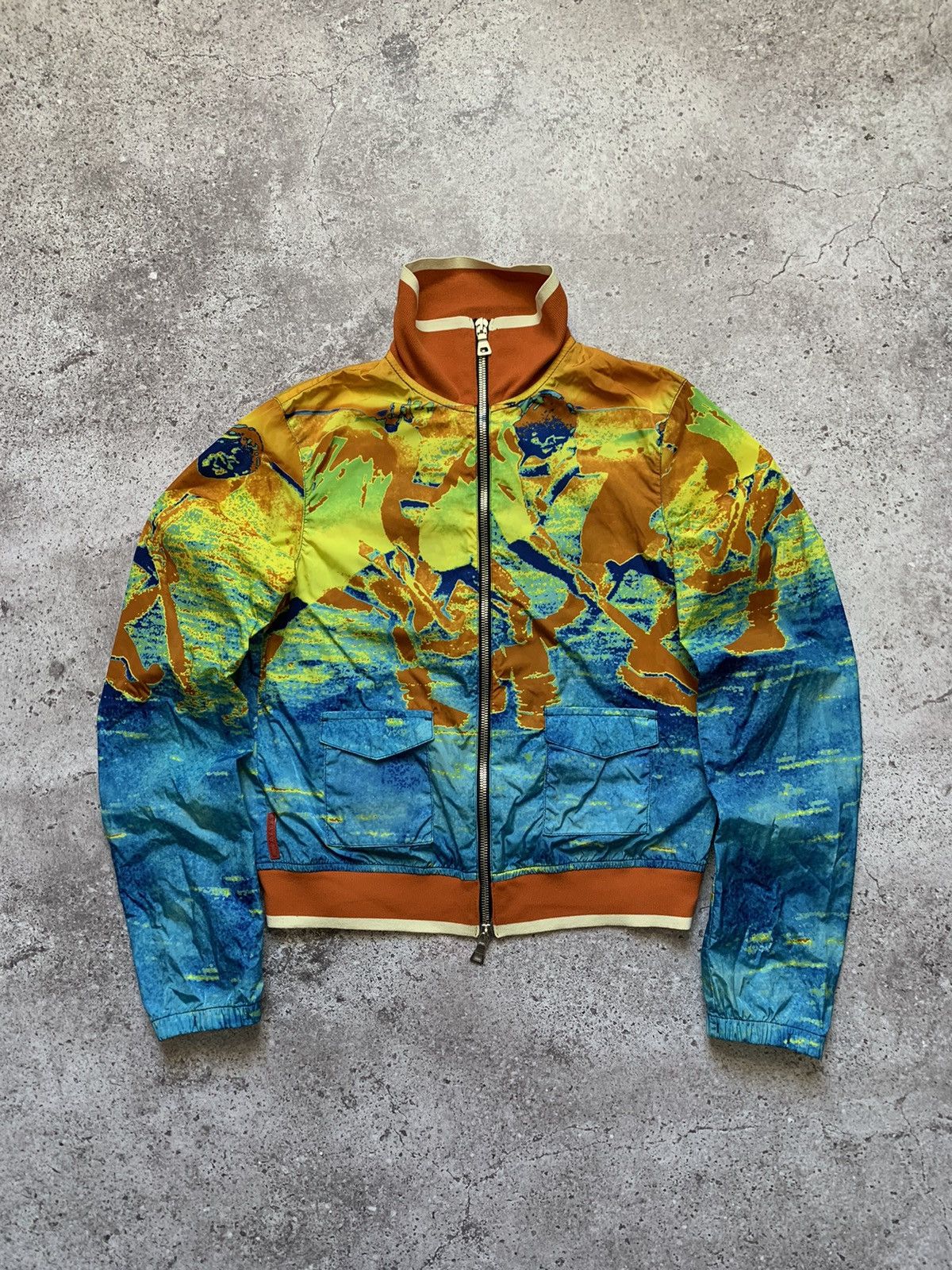Prada Prada Olympic Line - "Acid Hockey" Track Jacket Size S / US 4 / IT 40 - 1 Thumbnail