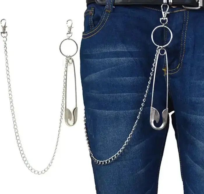 Jewelry Big Pin Pocket Waist Pants Chain Size ONE SIZE - 2 Thumbnail