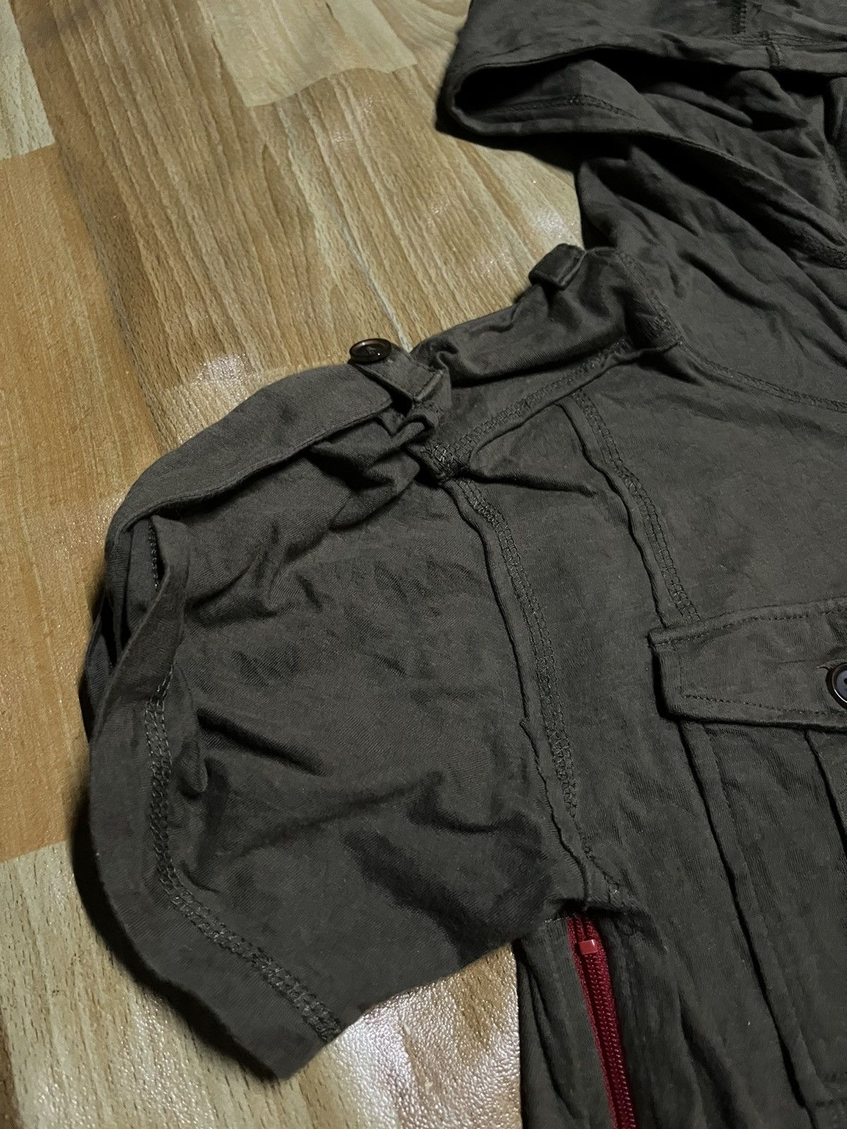 Designer × Japanese Brand ❤️PPFM Bondage Punk Ritchie Zipper Shirt Hoodie 🇯🇵 Size M / US 6-8 / IT 42-44 - 8 Thumbnail