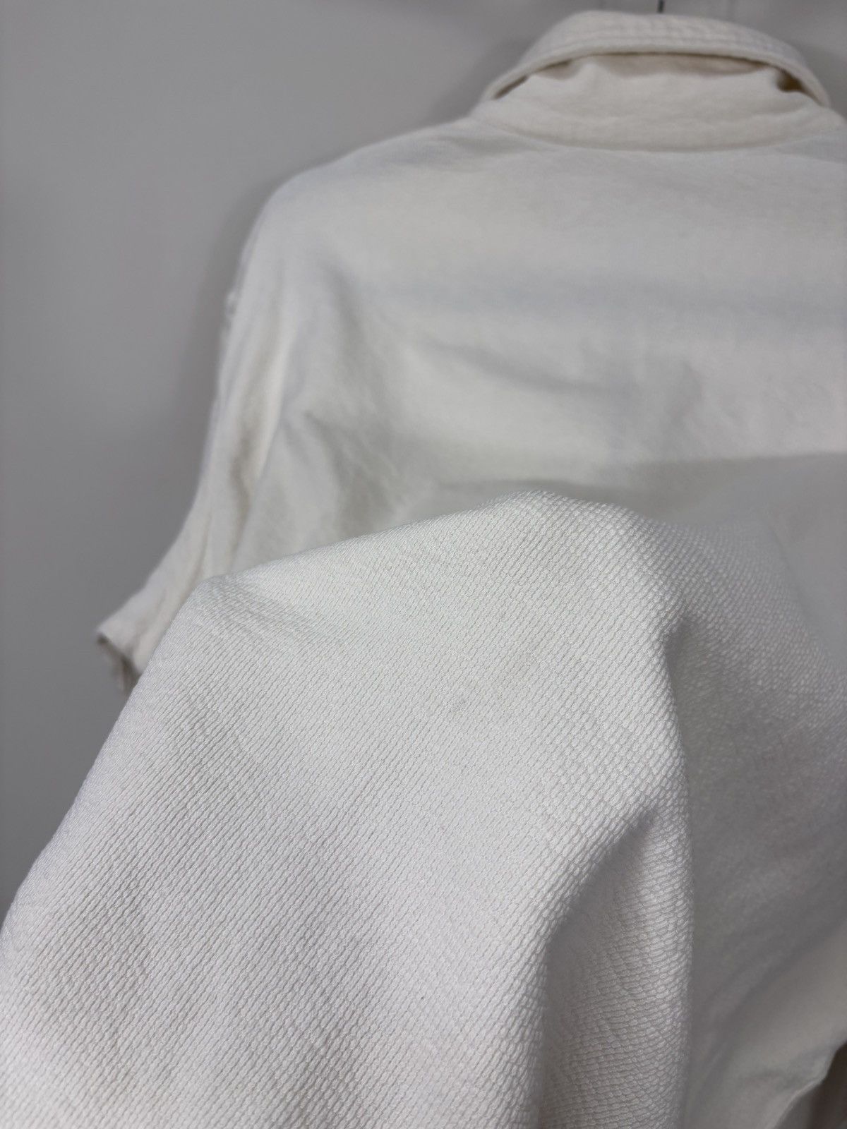 Arket Arket Men’s Ivory Cotton 1/4 Zip Sweatshirt Pullover Size US M / EU 48-50 / 2 - 14 Thumbnail