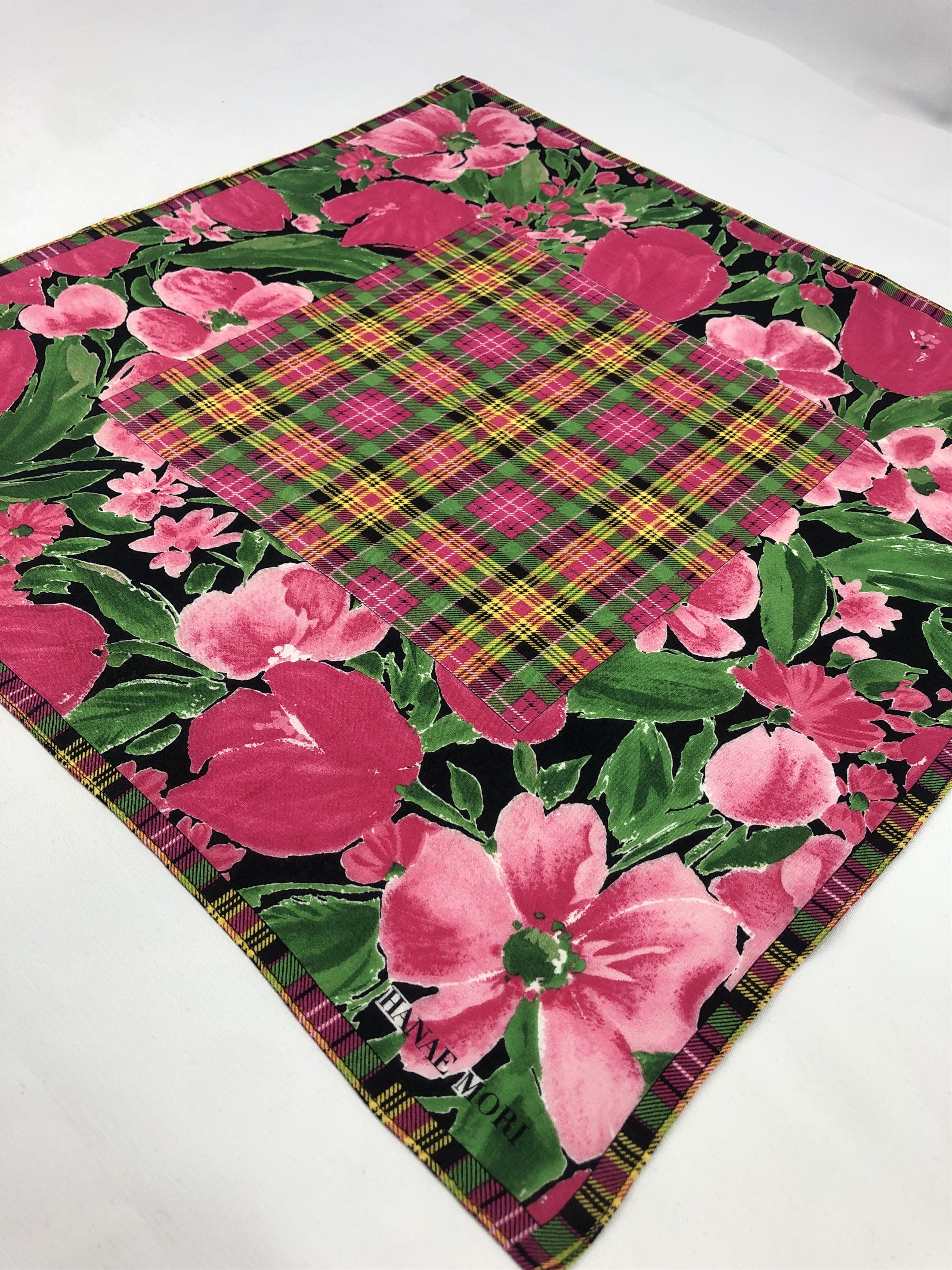 Hanae Mori × Japanese Brand × Vintage Hanae Mori Handkerchief / Bandana / Neckerchief Size ONE SIZE - 4 Thumbnail