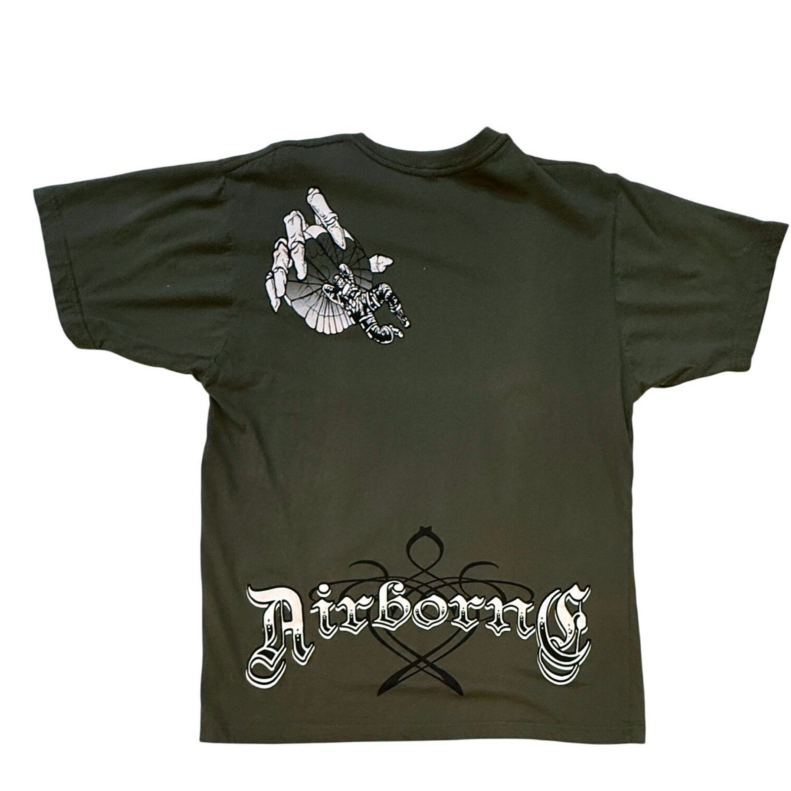 & Other Stories Appprime Airborne T-Shirt Mens L Skull Gothic Y2K Streetwear Size US L / EU 52-54 / 3 - 2 Thumbnail