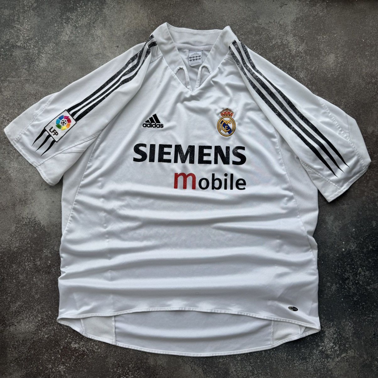 Adidas 2004/2005 Real Madrid Iconic Home Adidas Vintage Jersey Size US XL / EU 56 / 4 - 1 Thumbnail