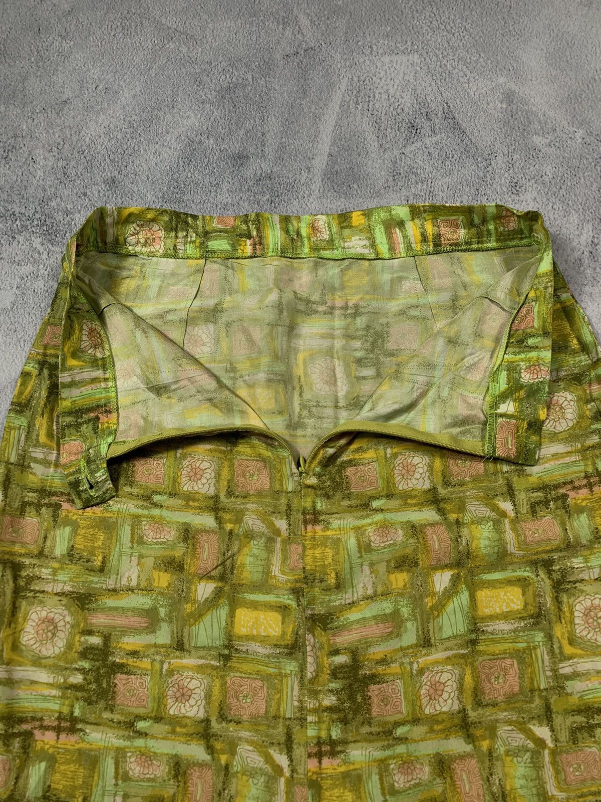Vintage Vintage 90s all over abstract skirt Japanese avantgarde Size 30" / US 8 / IT 44 - 3 Thumbnail