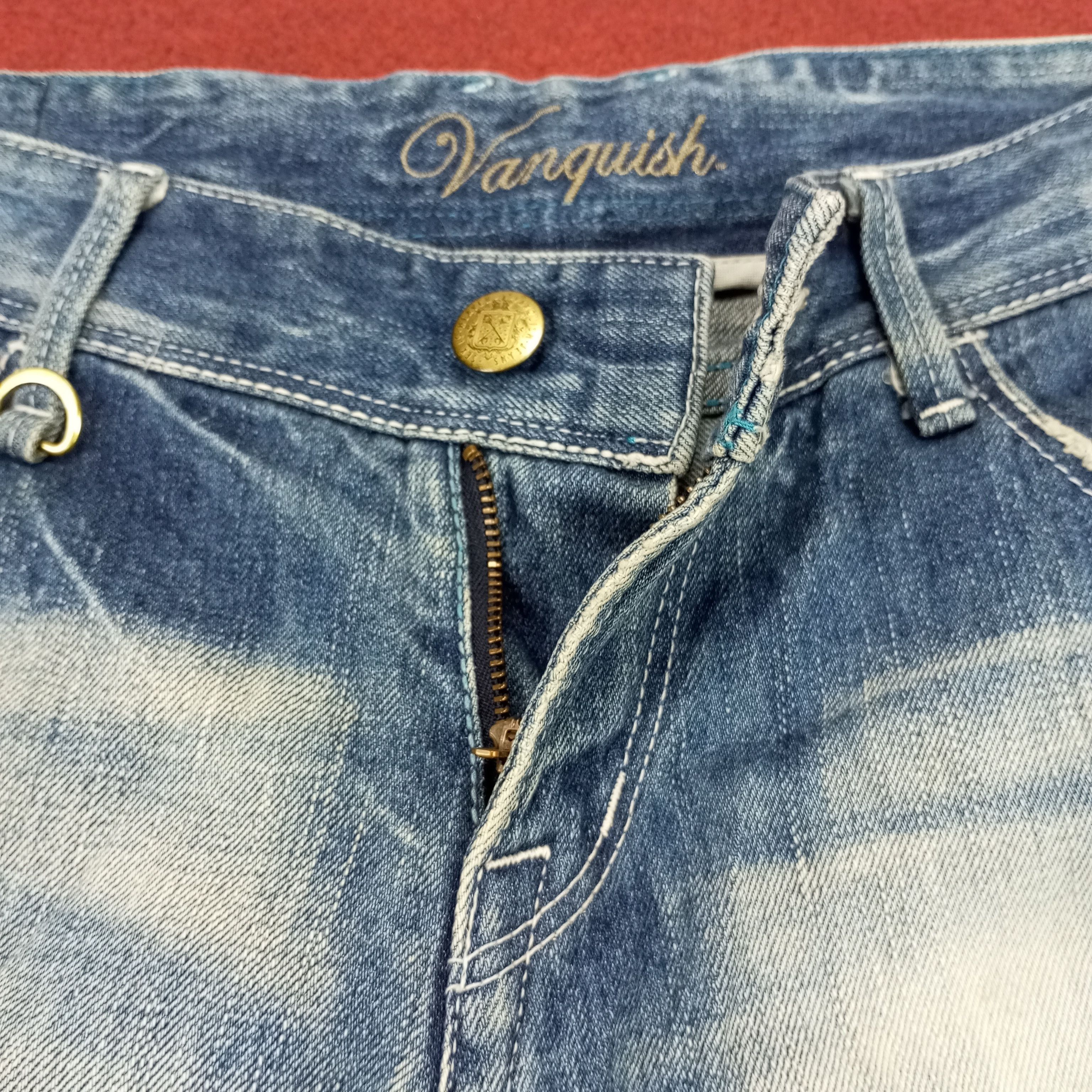 Vanquish × Vintage Vanquish Fashion Style Distressed Jeans Size 34" / US 12 / IT 48 - 12 Thumbnail