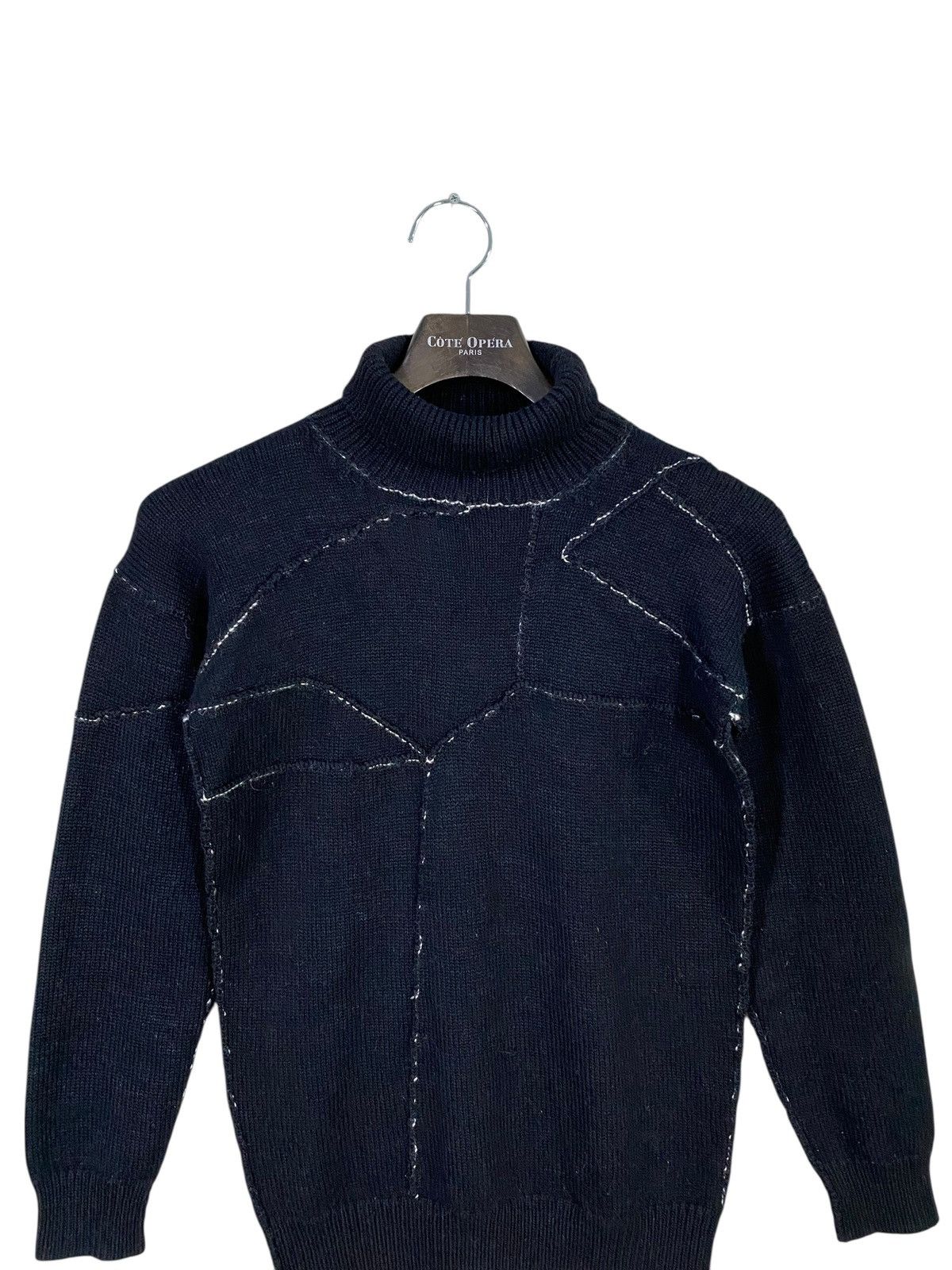 Y's Vintage y's by yohji yamamoto knit wool sweater black rarest Size US M / EU 48-50 / 2 - 4 Thumbnail