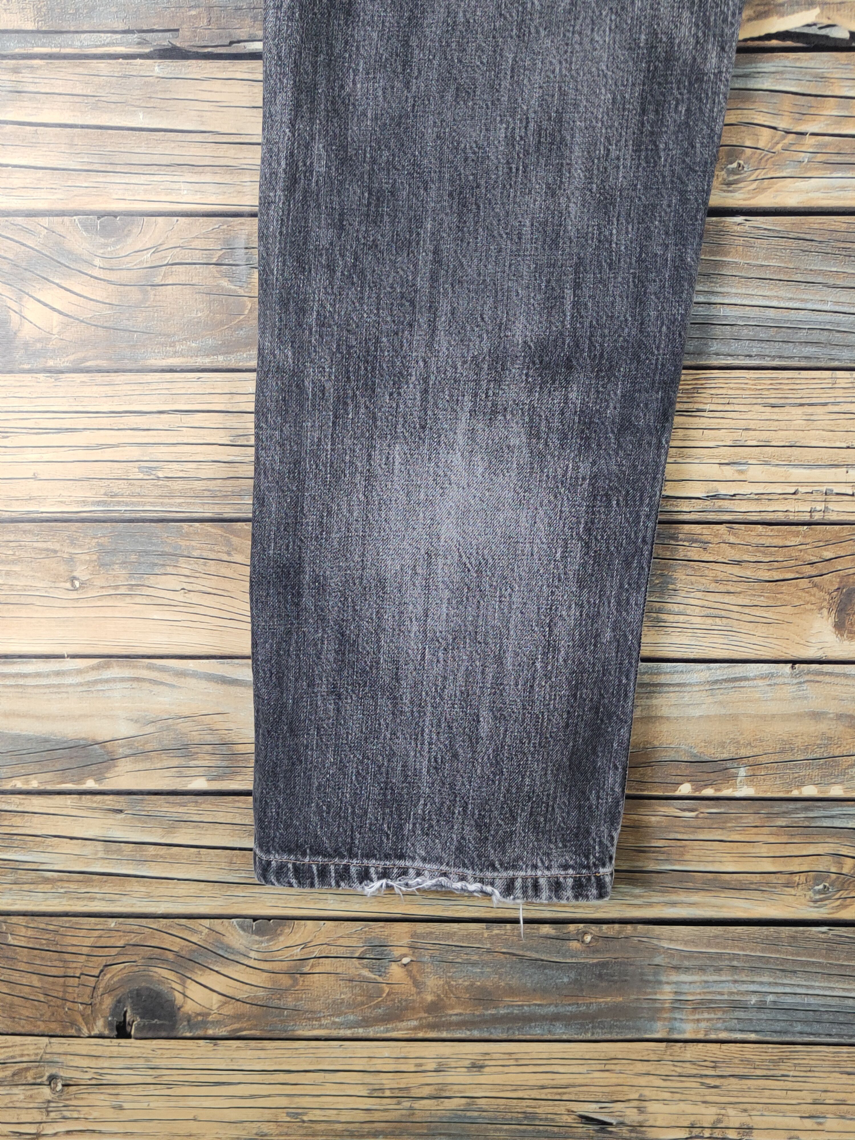 Edwin Edwin Black Distressed Ripped denim Jeans #W1385 Size US 32 / EU 48 - 9 Thumbnail