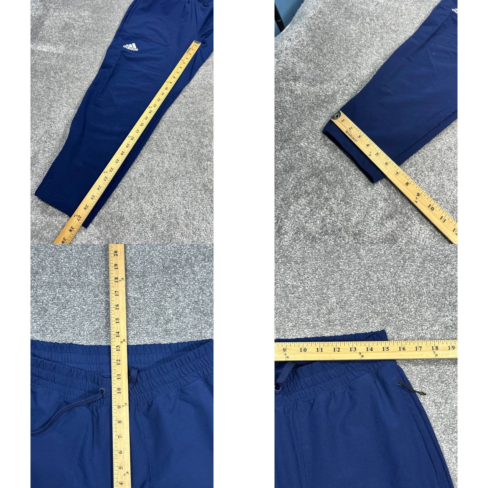 Adidas VINTAGE Adidas Women's Joggers Pants L Blue Athleisure Sports Activewear Running Gym Size 36" / US 14 / IT 50 - 8 Thumbnail