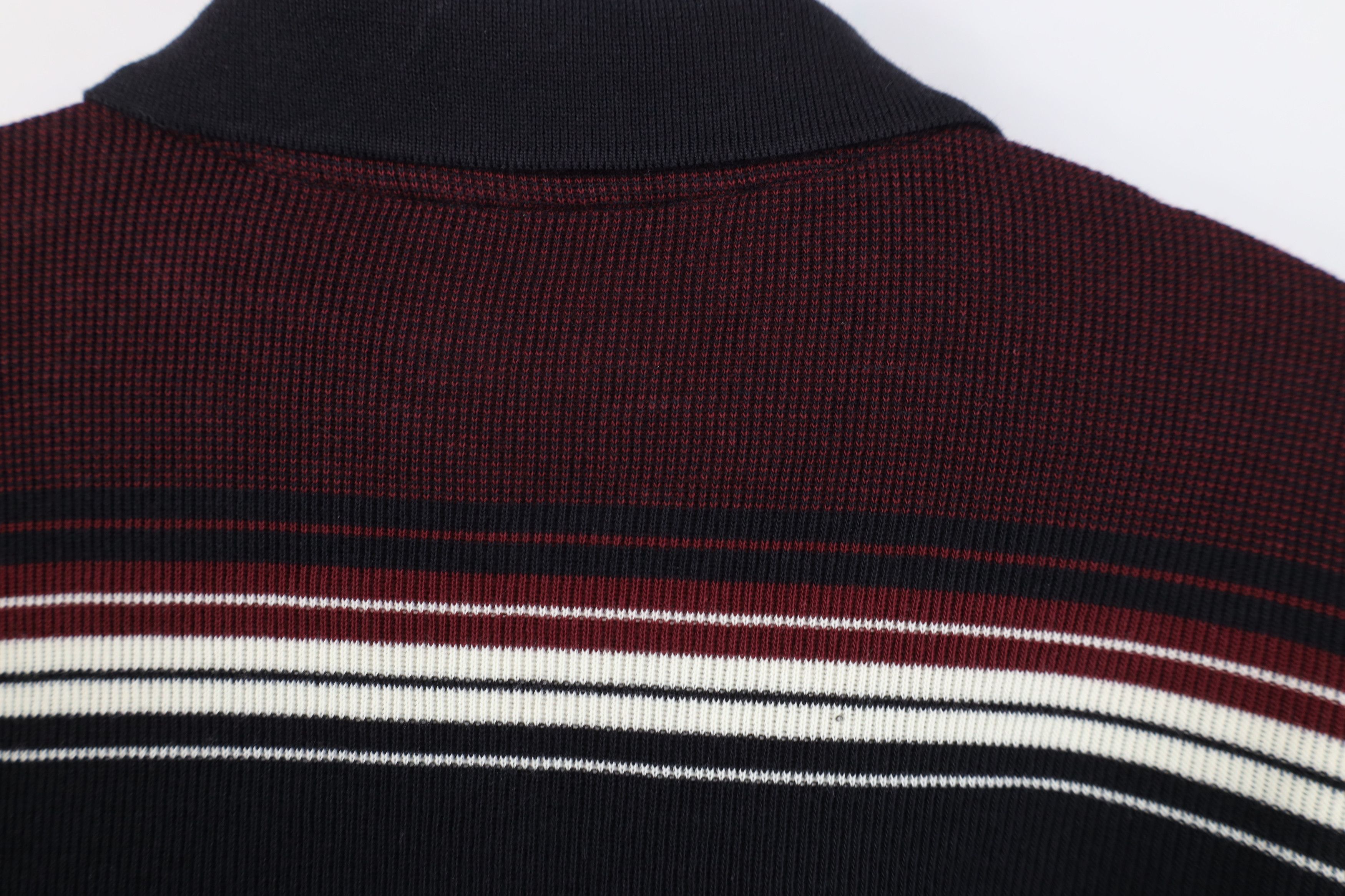 Vintage Vintage 90s Streetwear Ribbed Knit Long Sleeve Pullover Polo Size US XL / EU 56 / 4 - 9 Thumbnail