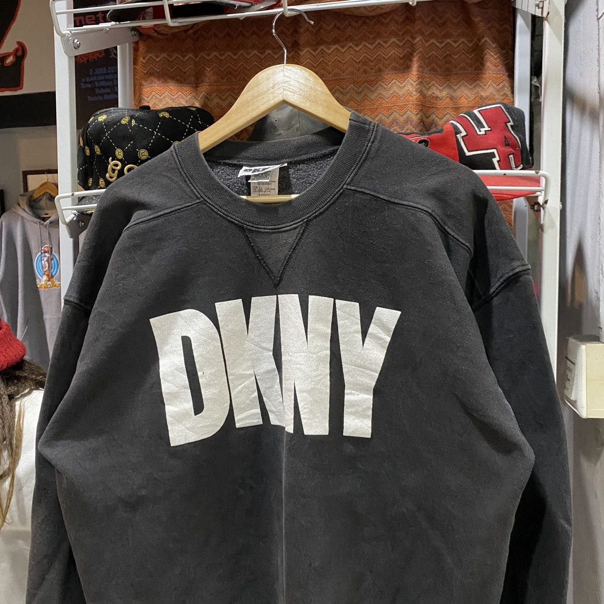 DKNY Vintage DKNY Jeans Big Logo Sweatshirt Size US XL / EU 56 / 4 - 3 Thumbnail