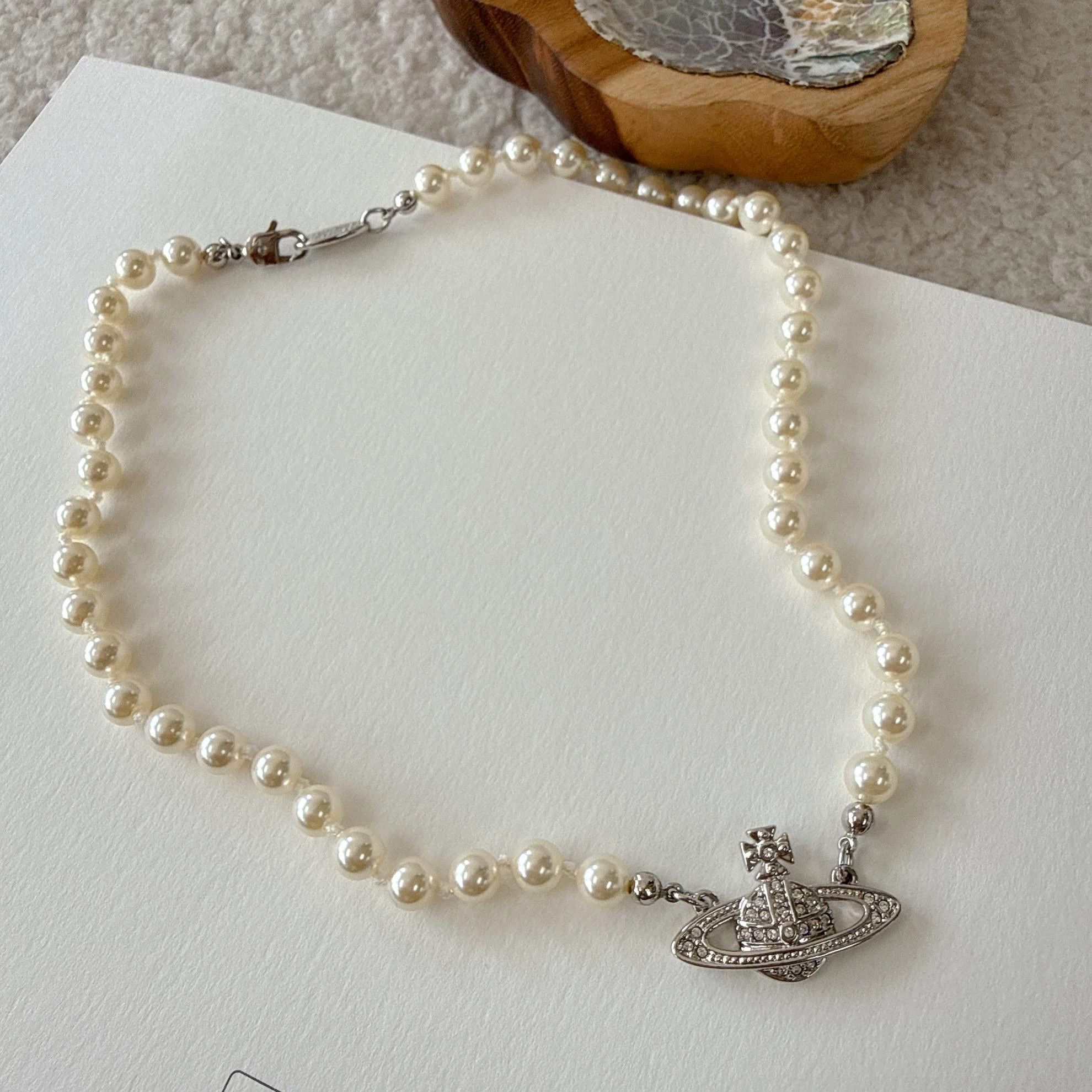 Vivienne Westwood Vivienne Westwood Pearl Necklace 4336 Size ONE SIZE - 3 Thumbnail