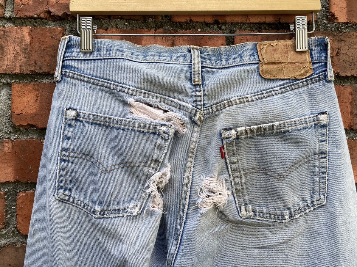 Levi's Vintage Clothing W30x30 Vintage levi's 501 redline distressed ripped USA Size US 30 / EU 46 - 3 Thumbnail