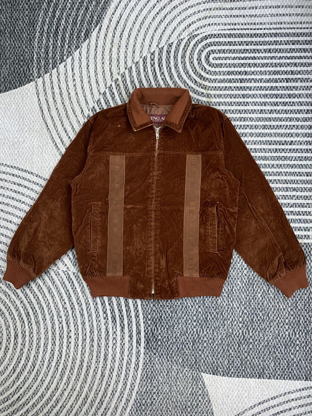 Japanese Brand Vintage Sign Ace Japanese Brand Leather Suede Jacket Size US M / EU 48-50 / 2 - 1 Thumbnail