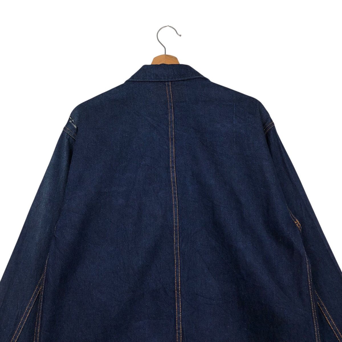 Japanese Brand 📌Vintage Indigo Denim Work Jacket Unbranded Issey Miyake Size US L / EU 52-54 / 3 - 11 Thumbnail