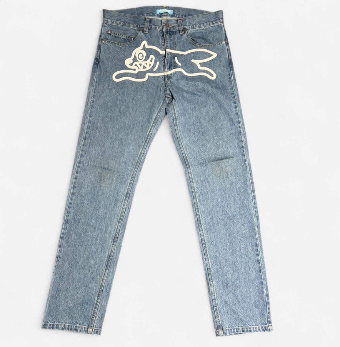 BBC Ice Cream Washed Blue Jeans S Running Dog Astro