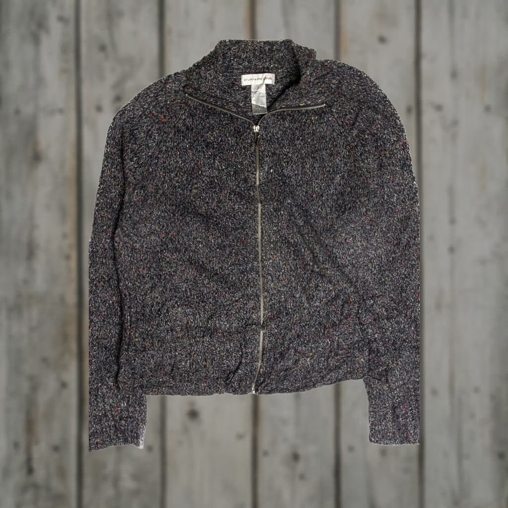 Evan Picone VINTAGE Evan Picone Wool Lightweight Jacket Large Black Zip-Up Cardigan - Large Evan Picone Wool Lightweight Jacket Black Zip-Up Cardigan Mens Size US L / EU 52-54 / 3 - 1 Thumbnail
