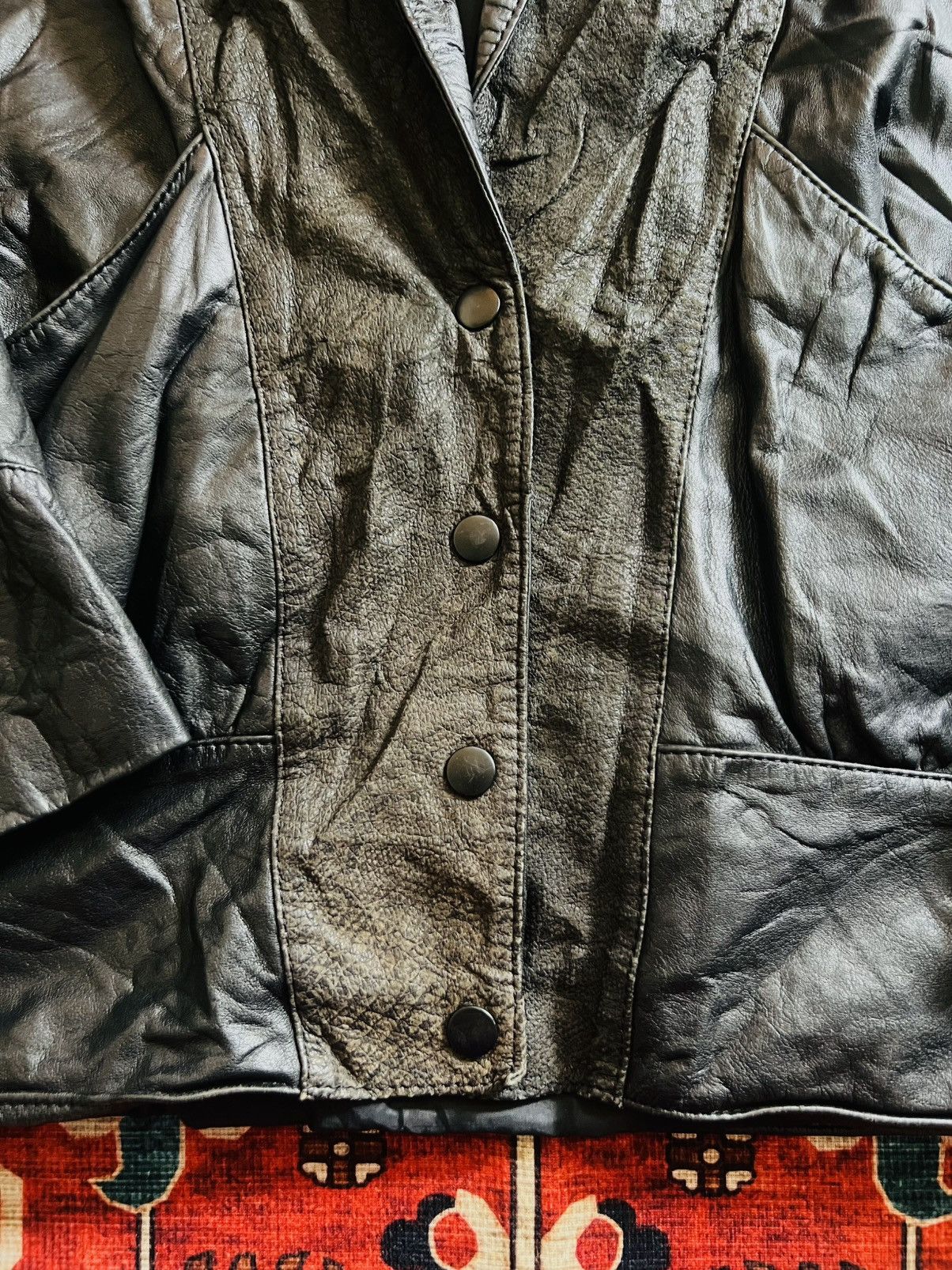 Wilsons Leather Vintage 1990s Wilson Suede & Leather Women’s Black Jacket Size M / US 6-8 / IT 42-44 - 7 Thumbnail
