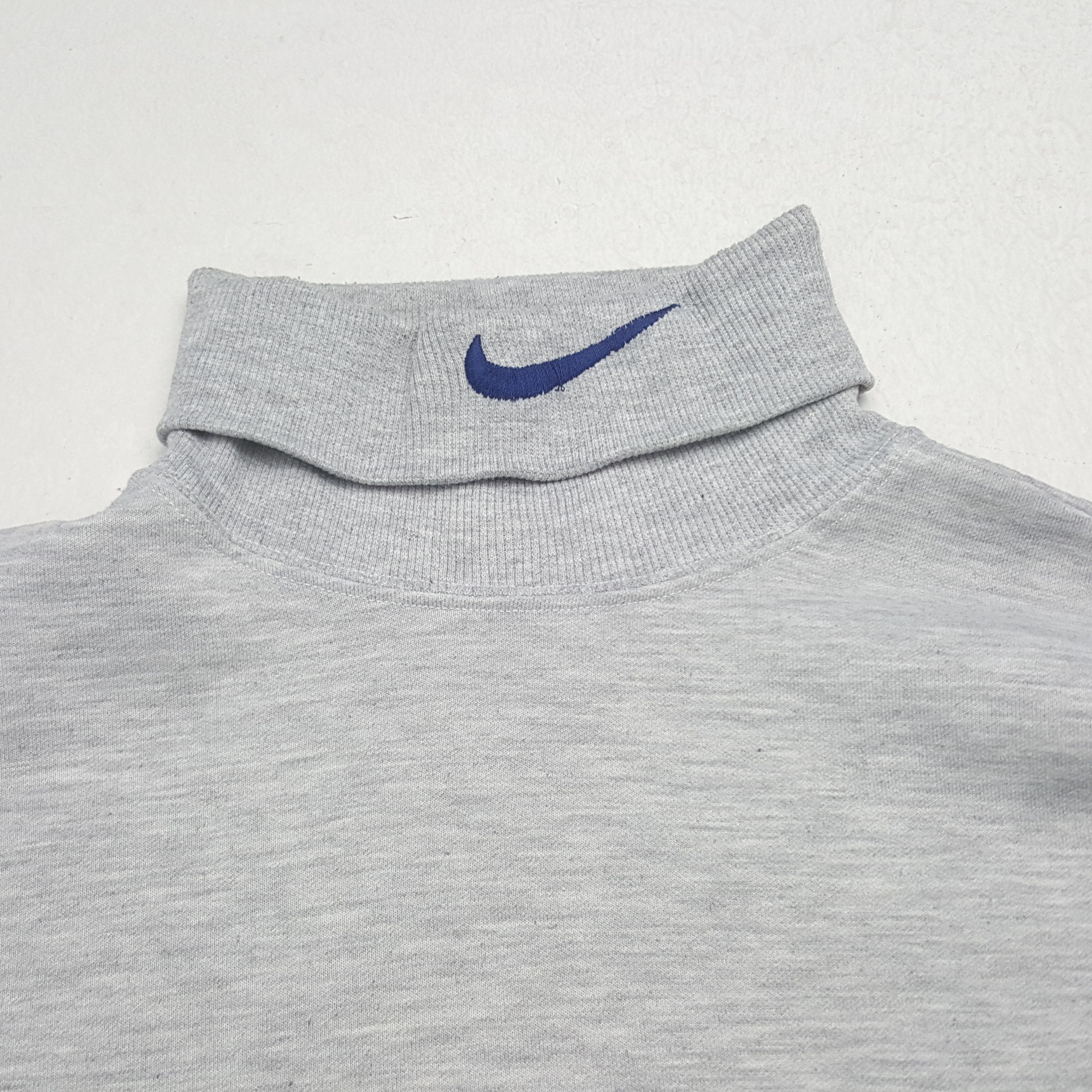 Nike × Vintage Vintage NIKE Turtle Neck Sweatshirt Size US M / EU 48-50 / 2 - 4 Thumbnail