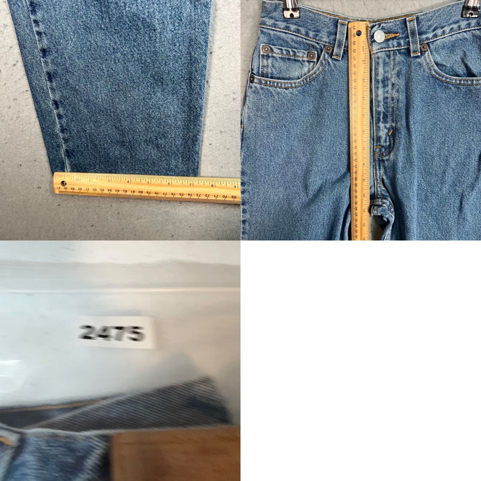 Levi's Levis 550 Womens 16 Slim Relaxed Fit Slim Blue Denim Jeans Mid-Rise 100% Cotton Size 38" / US 16 / IT 52 - 8 Thumbnail