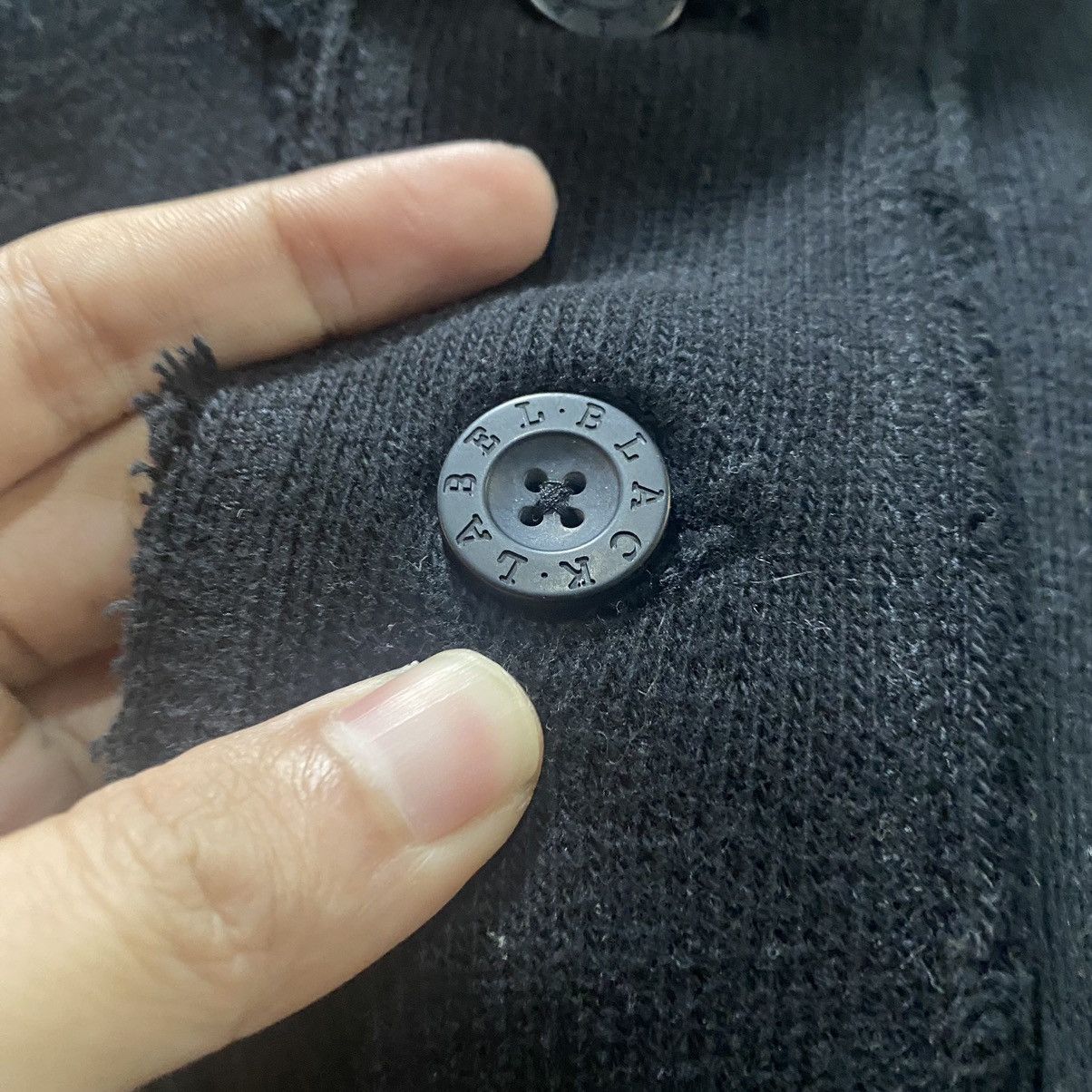 Burberry × Vintage Burberry Black Label Half Zip Button Up Patches Logo Sweater Size US L / EU 52-54 / 3 - 10 Thumbnail