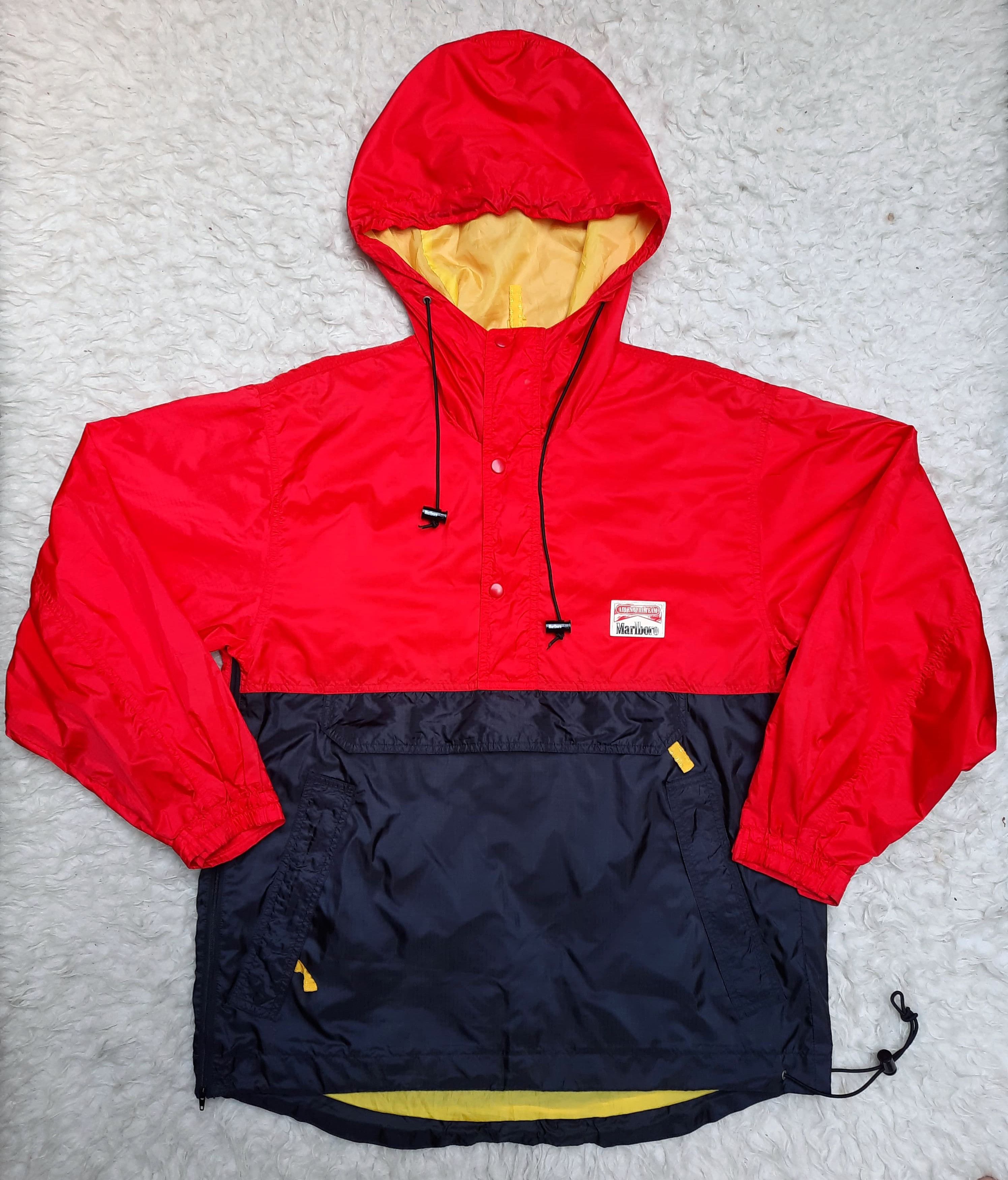 Marlboro Marlboro Vintage Zip Up Windbreaker Size US XL / EU 56 / 4 - 1 Thumbnail