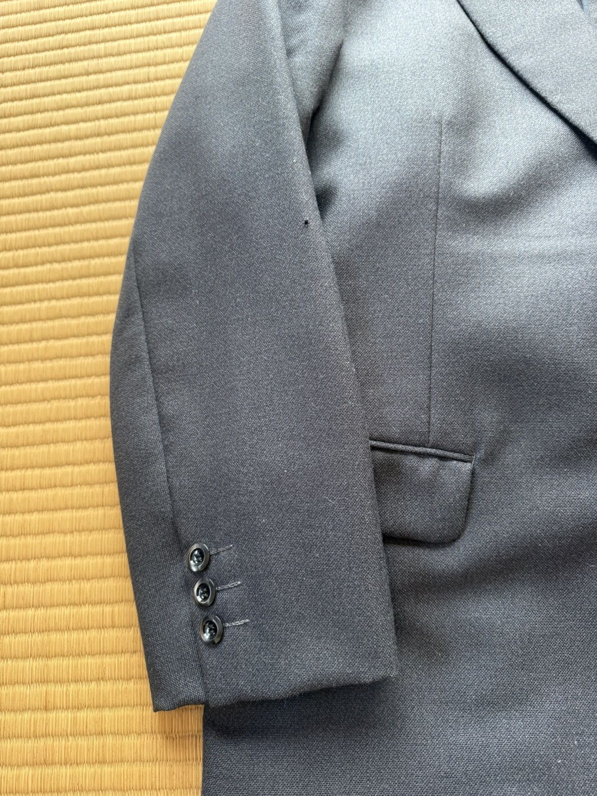 Other Vintage Deep Navy Wool Set-Up by Ikeda Tailor Shop Size 38R - 5 Thumbnail