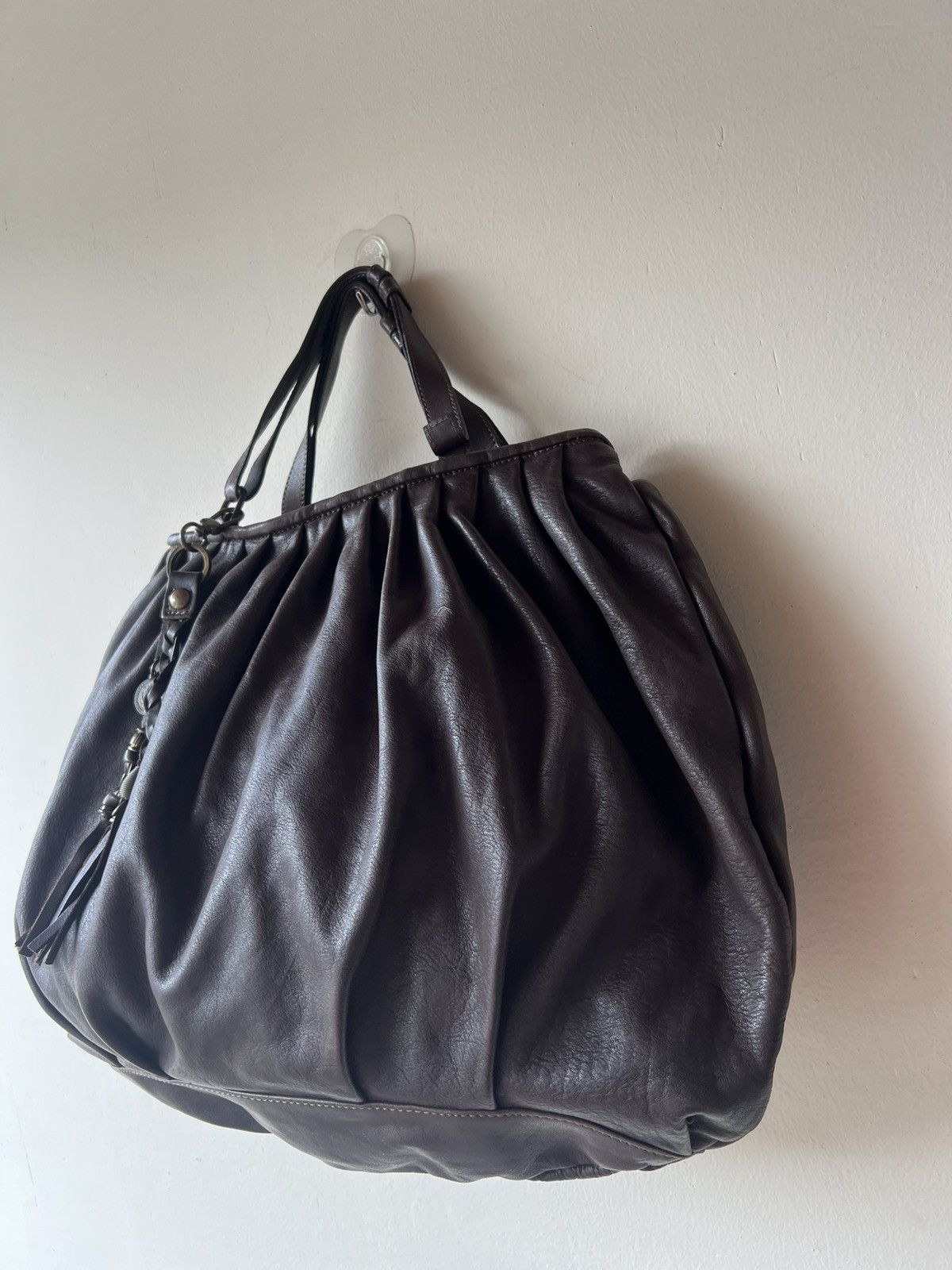 Leather Vintage SPIGA Italy Patina Brown Leather Bag Size ONE SIZE - 19 Thumbnail