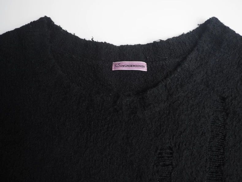 Undercover undercover Black Ripped Sweater 2502-Nextarrow Size US M / EU 48-50 / 2 - 3 Thumbnail