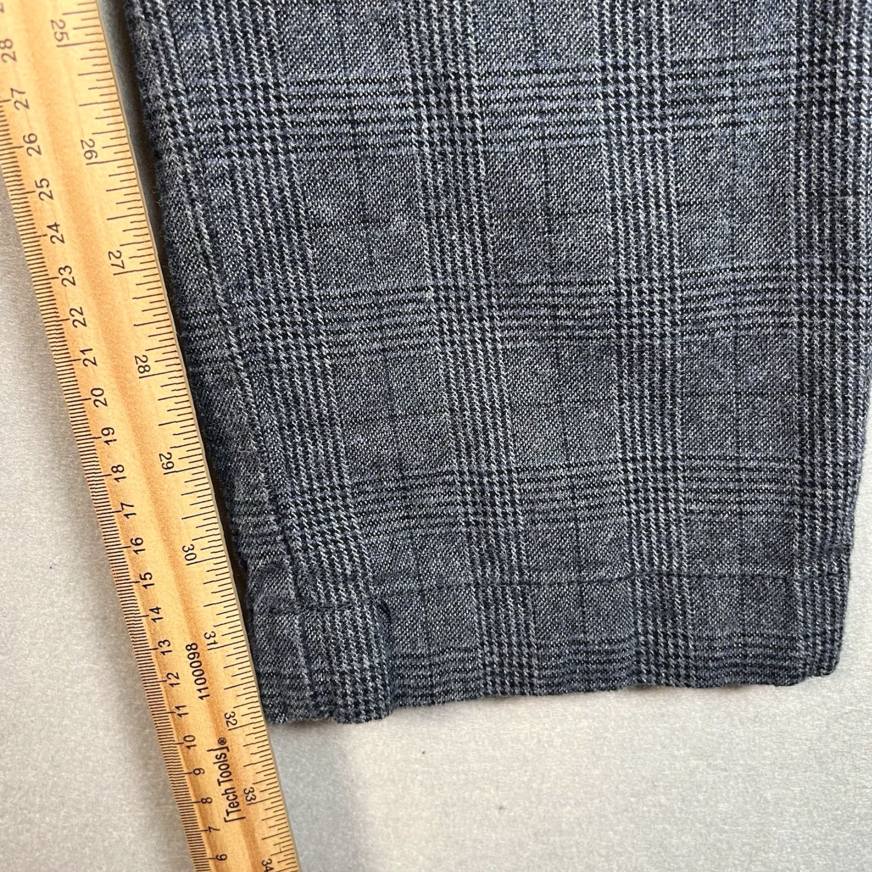 J.Crew J.CREW Dress Pants – Slim Fit, Plaid, Cotton Blend, 32x34, Blue Mens Dress Pants, Flat Front, 484 Stretch, Regular, Vintage No, 32x34 Size US 32 / EU 48 - 4 Thumbnail