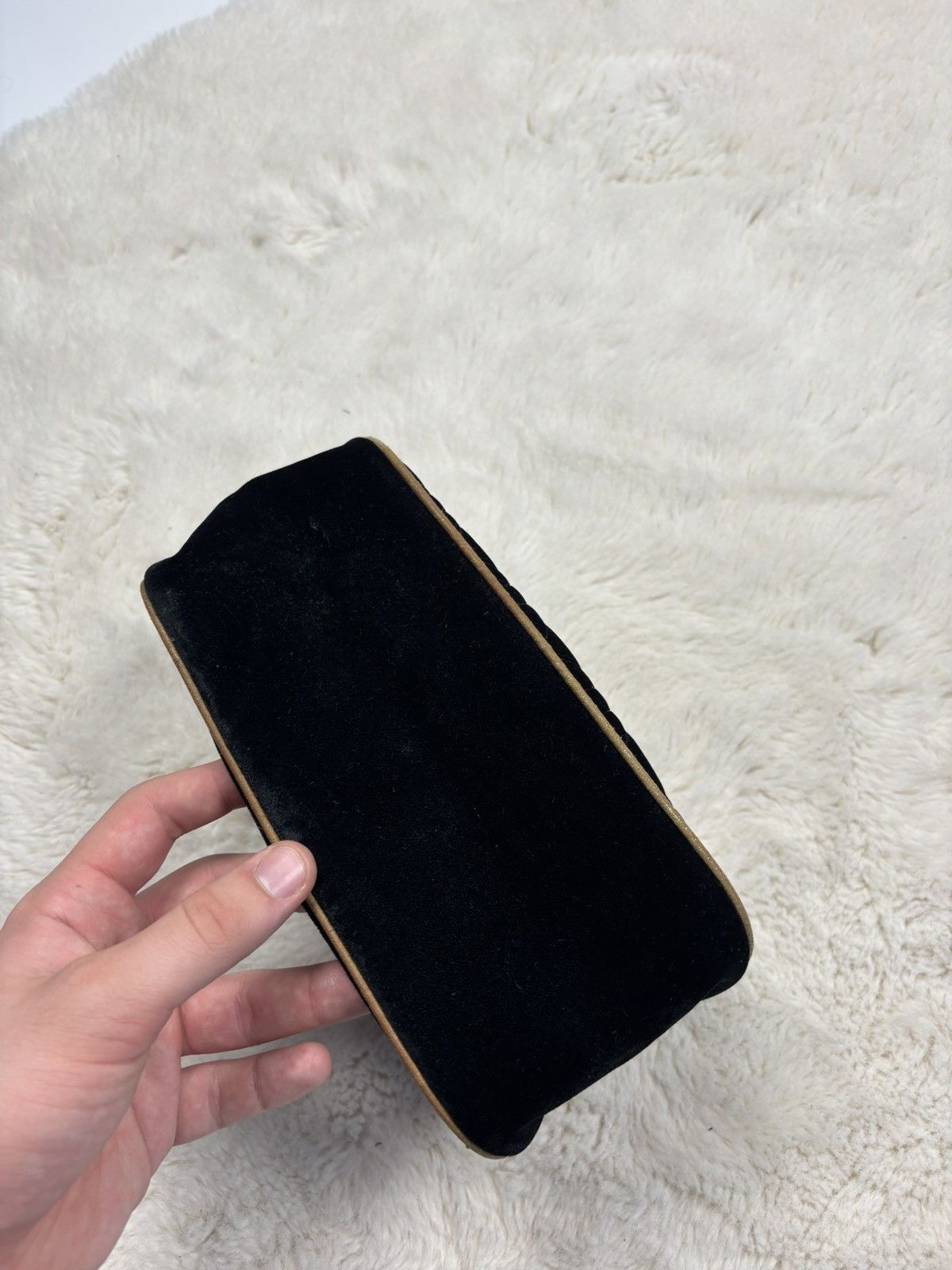 Christian Dior Monsieur × Dior × Vintage Christian Dior Parfums Vintage Velvet Small Bag Luxury Size ONE SIZE - 4 Thumbnail