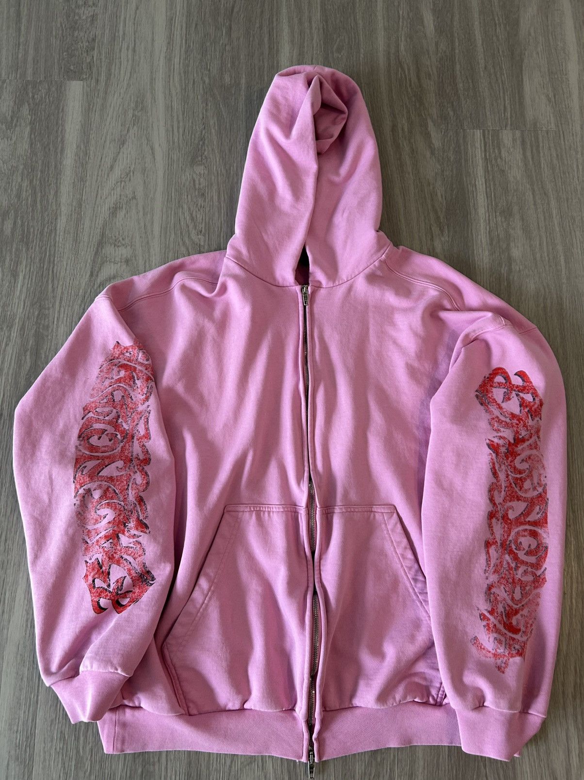 Balenciaga Balenciaga Pink Offshore Zip Up Hoodie Size Small Size US S / EU 44-46 / 1 - 4 Thumbnail