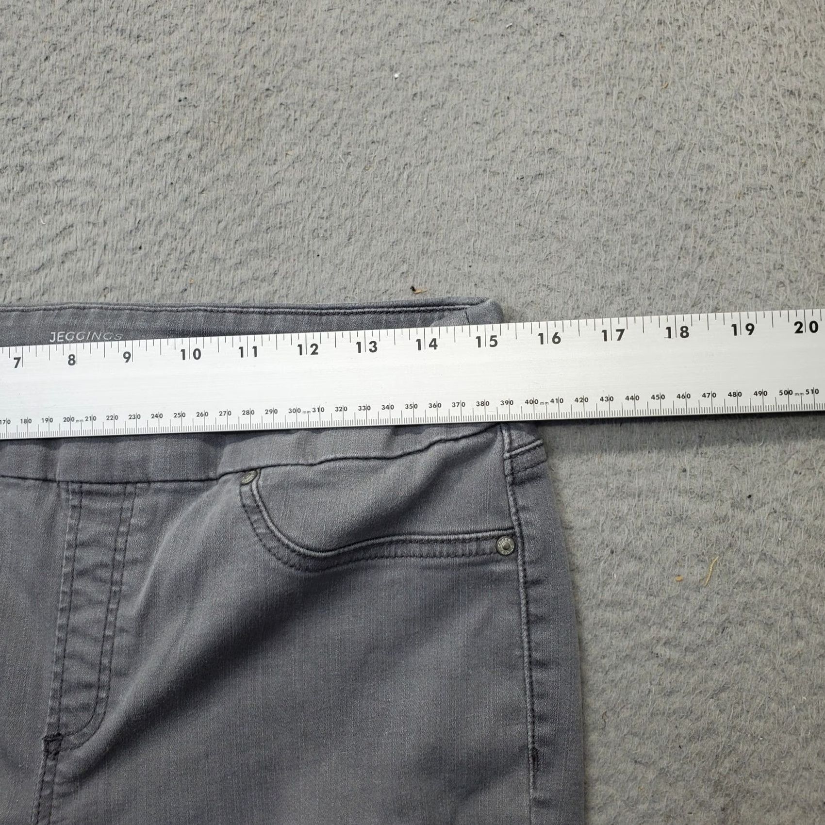 Vintage Chico's Womens 4 Gray Denim Stretch Slim Jegging Jeans Pull On Shirt Size 27" / US 4 / IT 40 - 6 Thumbnail
