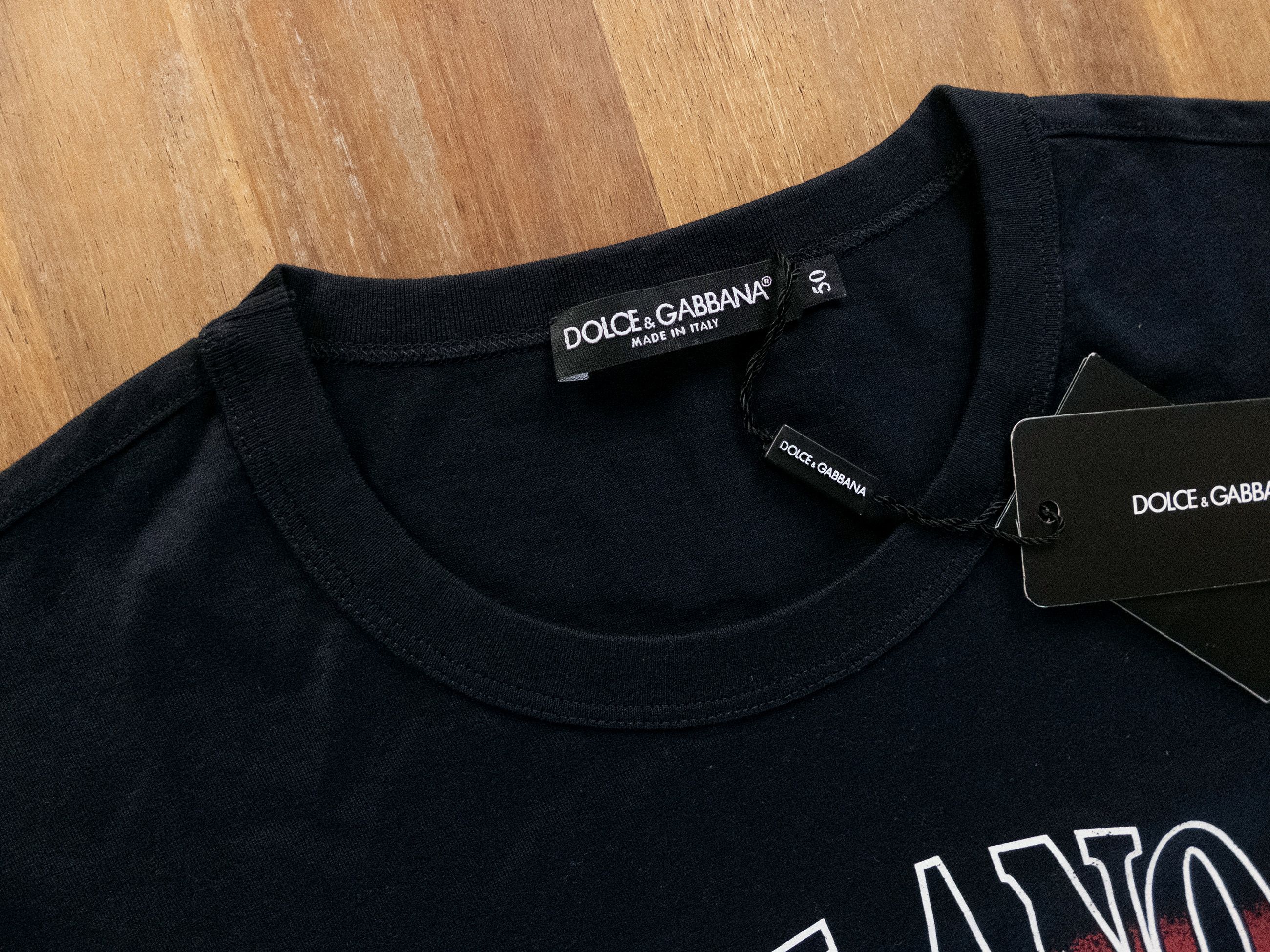 Dolce & Gabbana DOLCE & GABBANA navy blue Milano logo print t-shirt Large Size US L / EU 52-54 / 3 - 5 Thumbnail