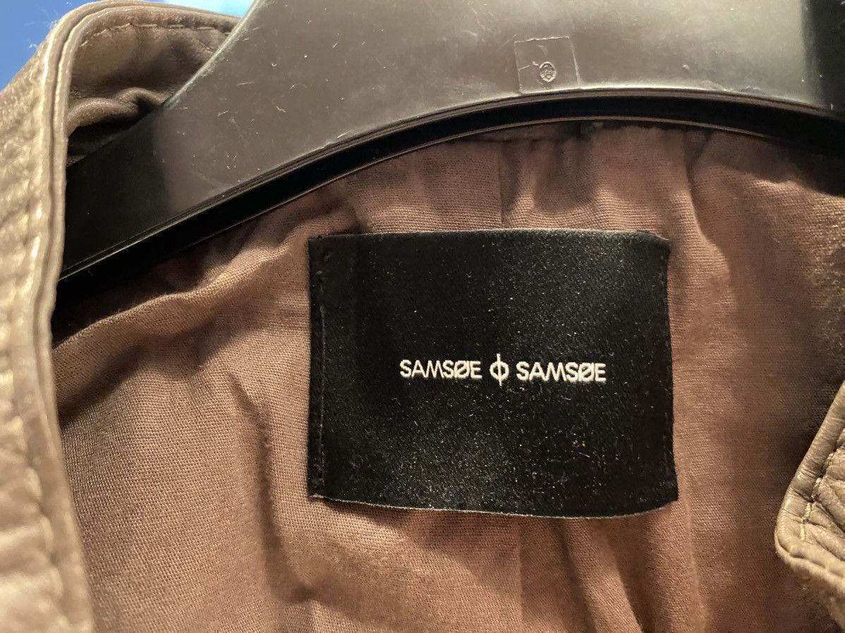 Samsoe Samsoe Samsoe & Samsoe samsøe samsøe washed leather jacket wmns M Size M / US 6-8 / IT 42-44 - 6 Thumbnail