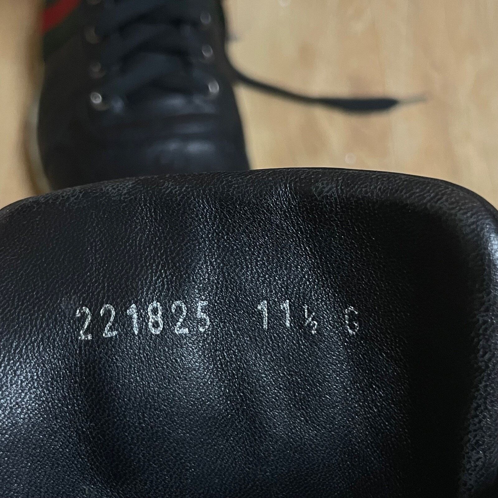 Gucci GUCCI Sneakers GG Web Dapper Black Leather High Top Monogram Size US 12 / EU 45 - 18 Thumbnail