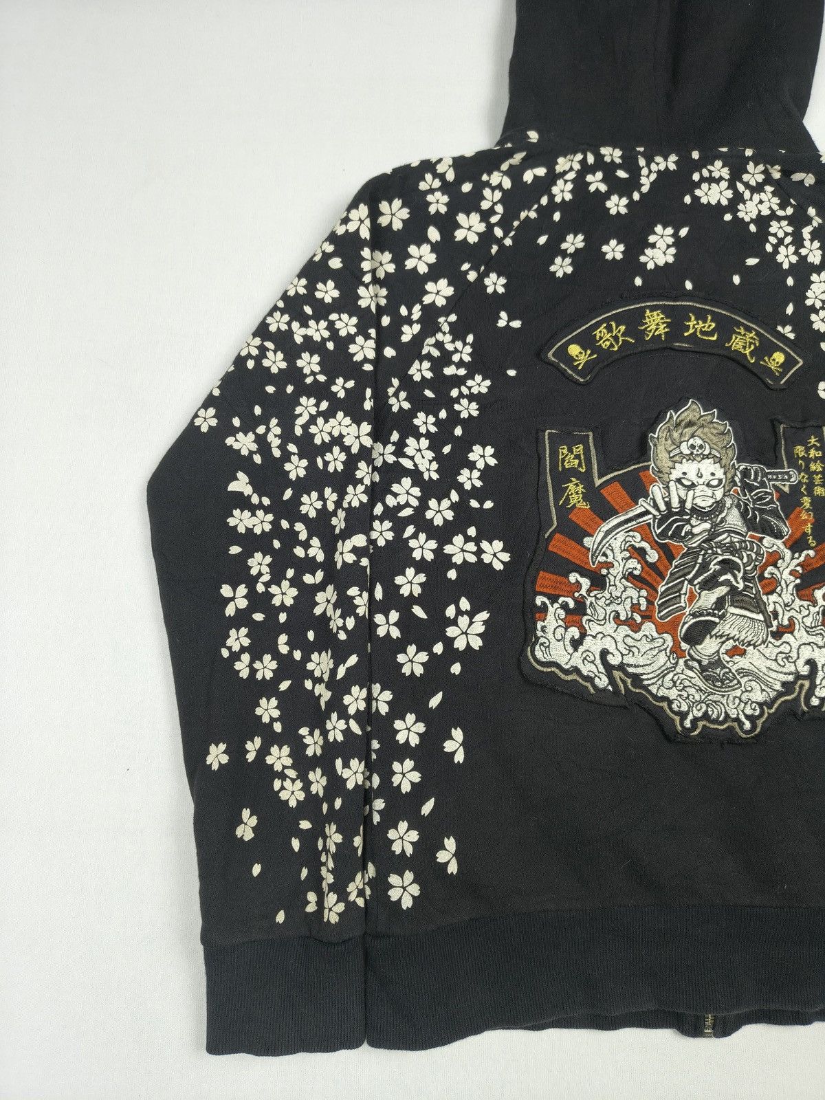 Japanese Brand Jizo Samurai Sakura Hoodie 🤺 (052) Size US XXS / EU 40 - 7 Thumbnail