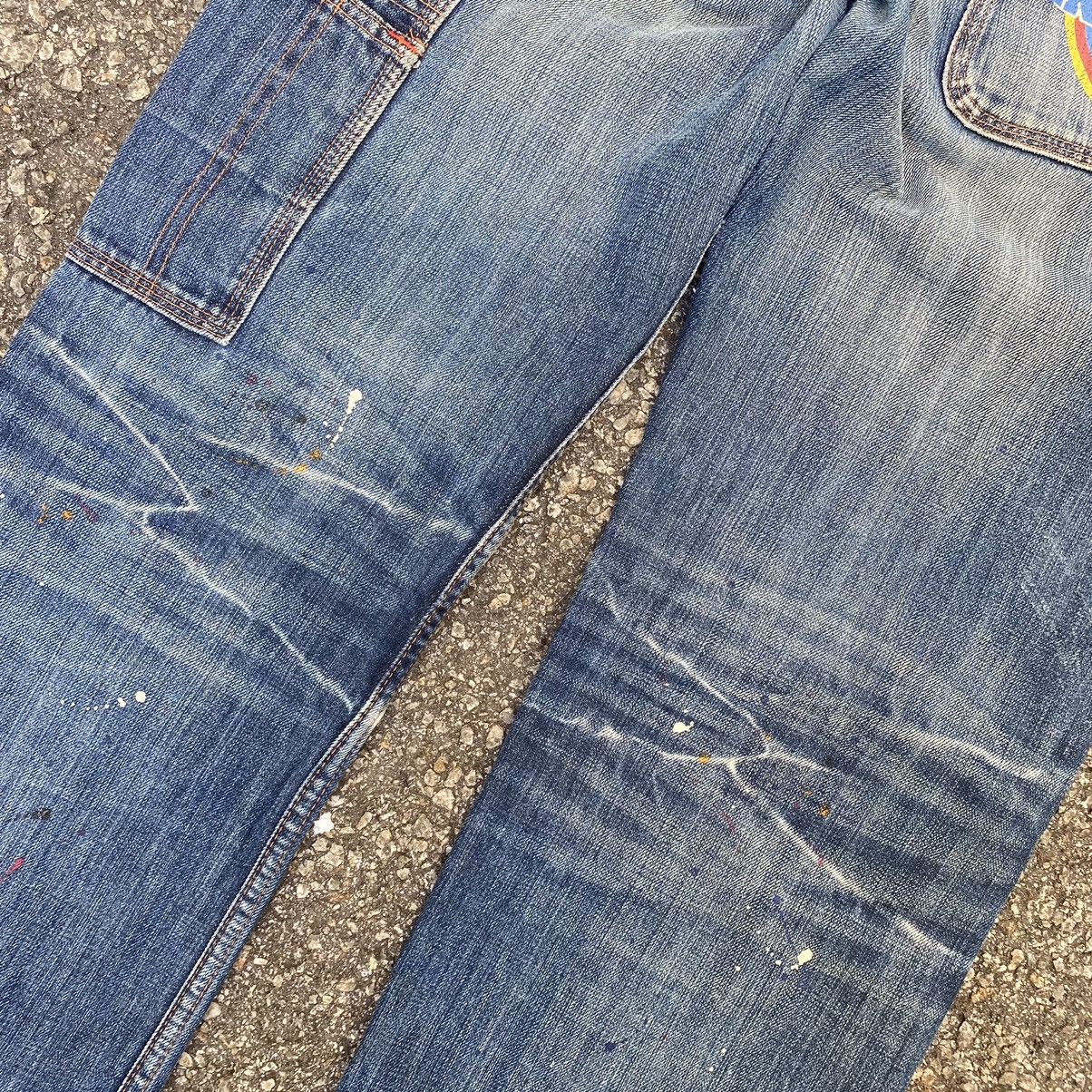 If Six Was Nine Carpenter Jeans Buzz Spunky Distressed Denim Size US 32 / EU 48 - 8 Thumbnail